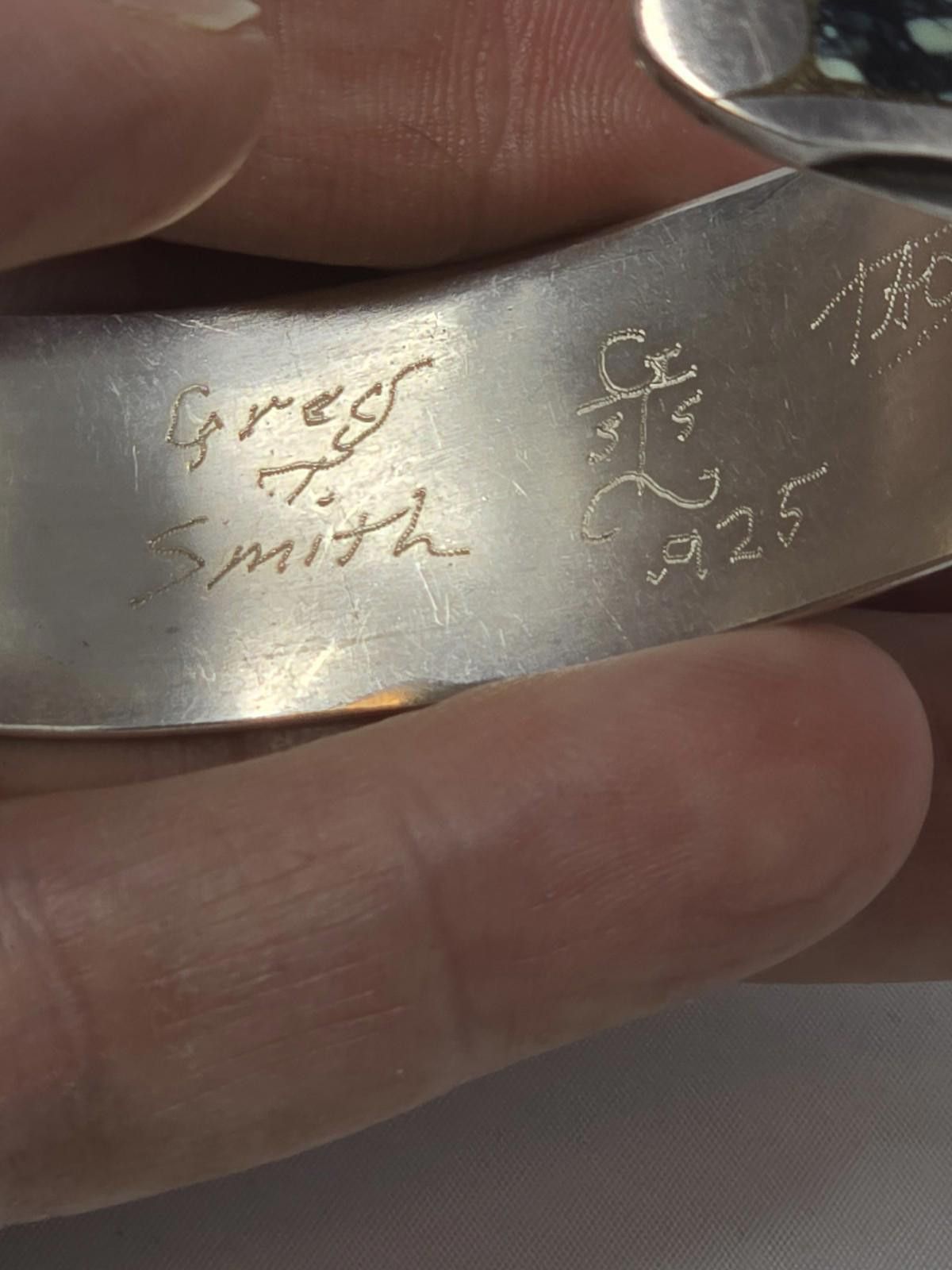 TED LAPIDUS Greg T. Smith Taos Pueblo Sterling Inlay Cuff 6.25" Lapis Size ONE SIZE - 5 Thumbnail
