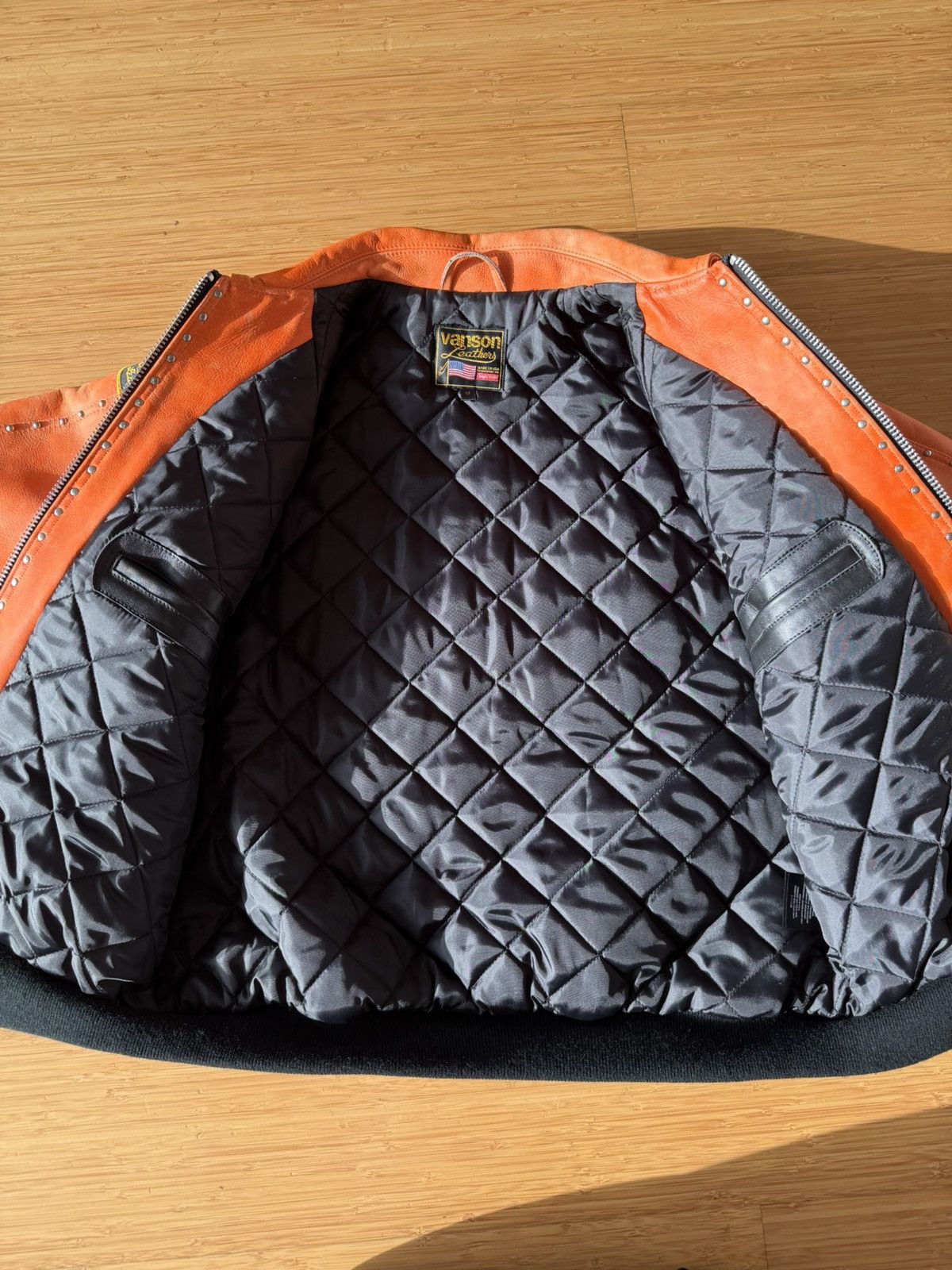 B.B. Simon × Supreme Supreme Vanson Leathers b.b. Simon Jacket Orange Size US M / EU 48-50 / 2 - 5 Thumbnail