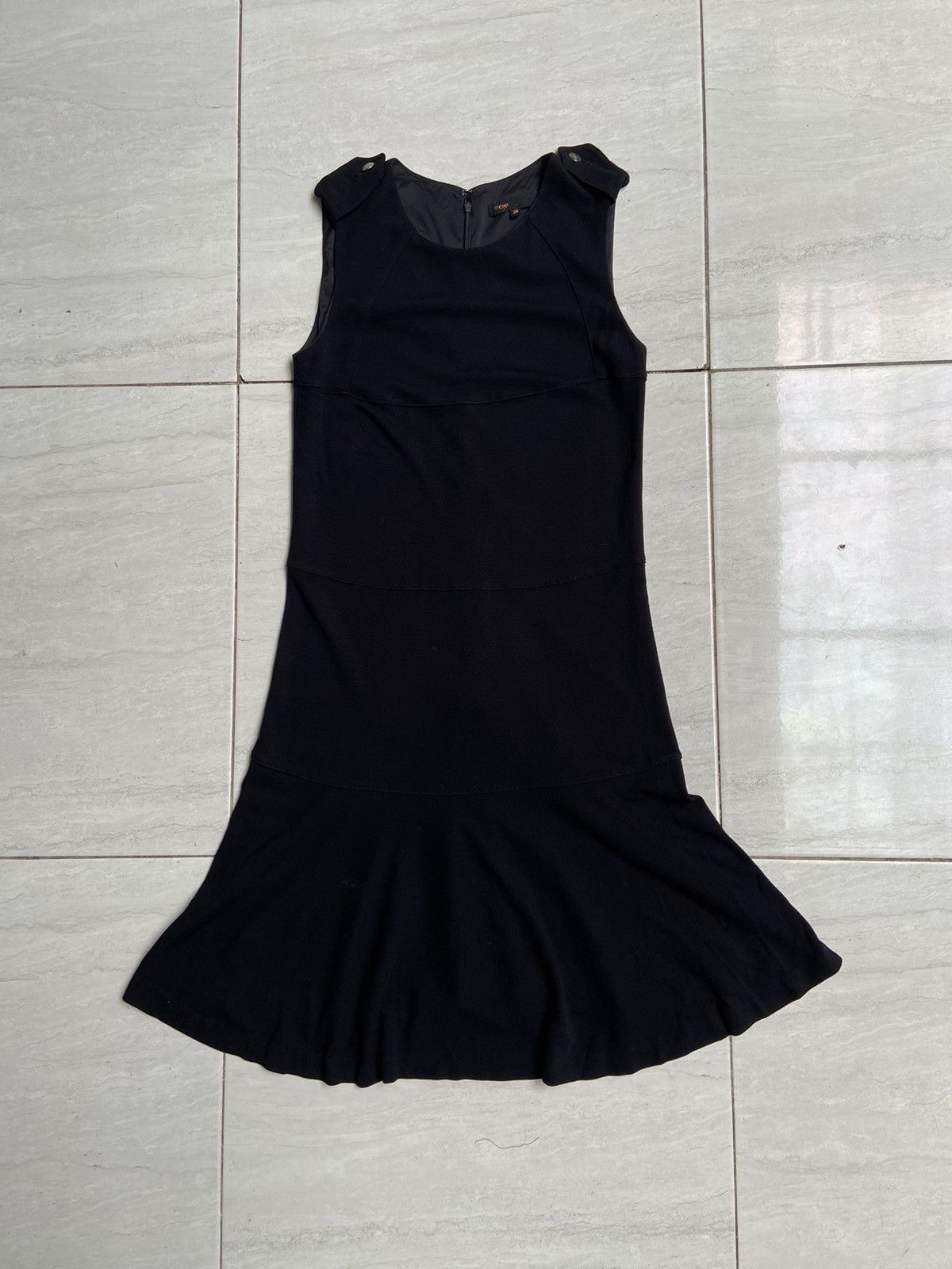 MAJE Black Midi Dress