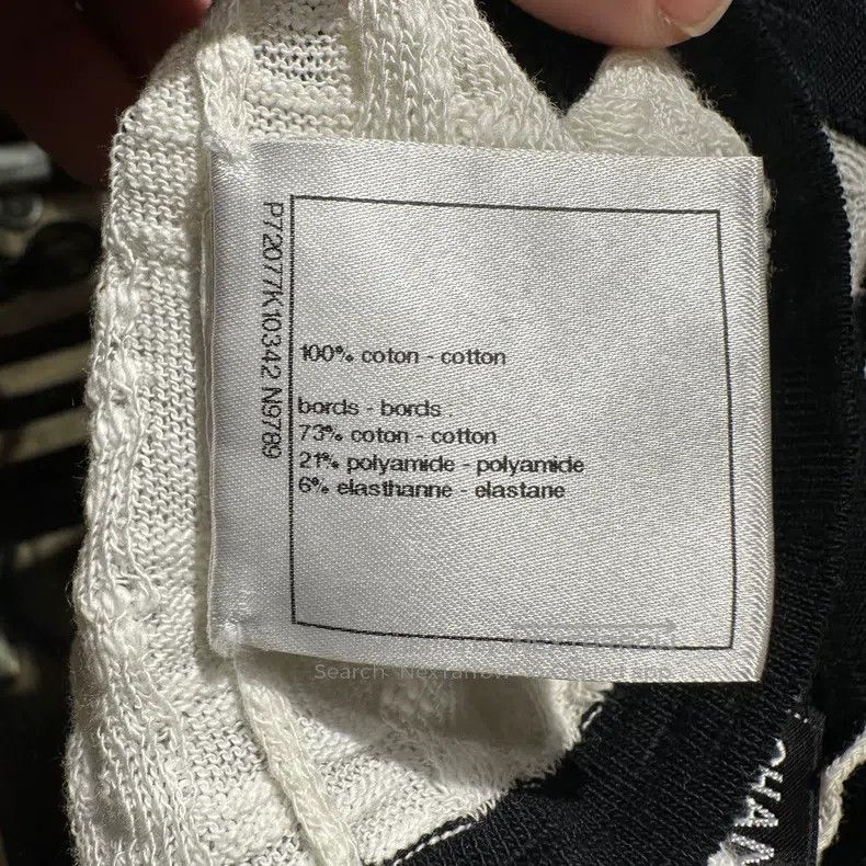 Chanel Chanel Black and white color-matched hanging neck strap Size XS / US 0-2 / IT 36-38 - 7 Thumbnail