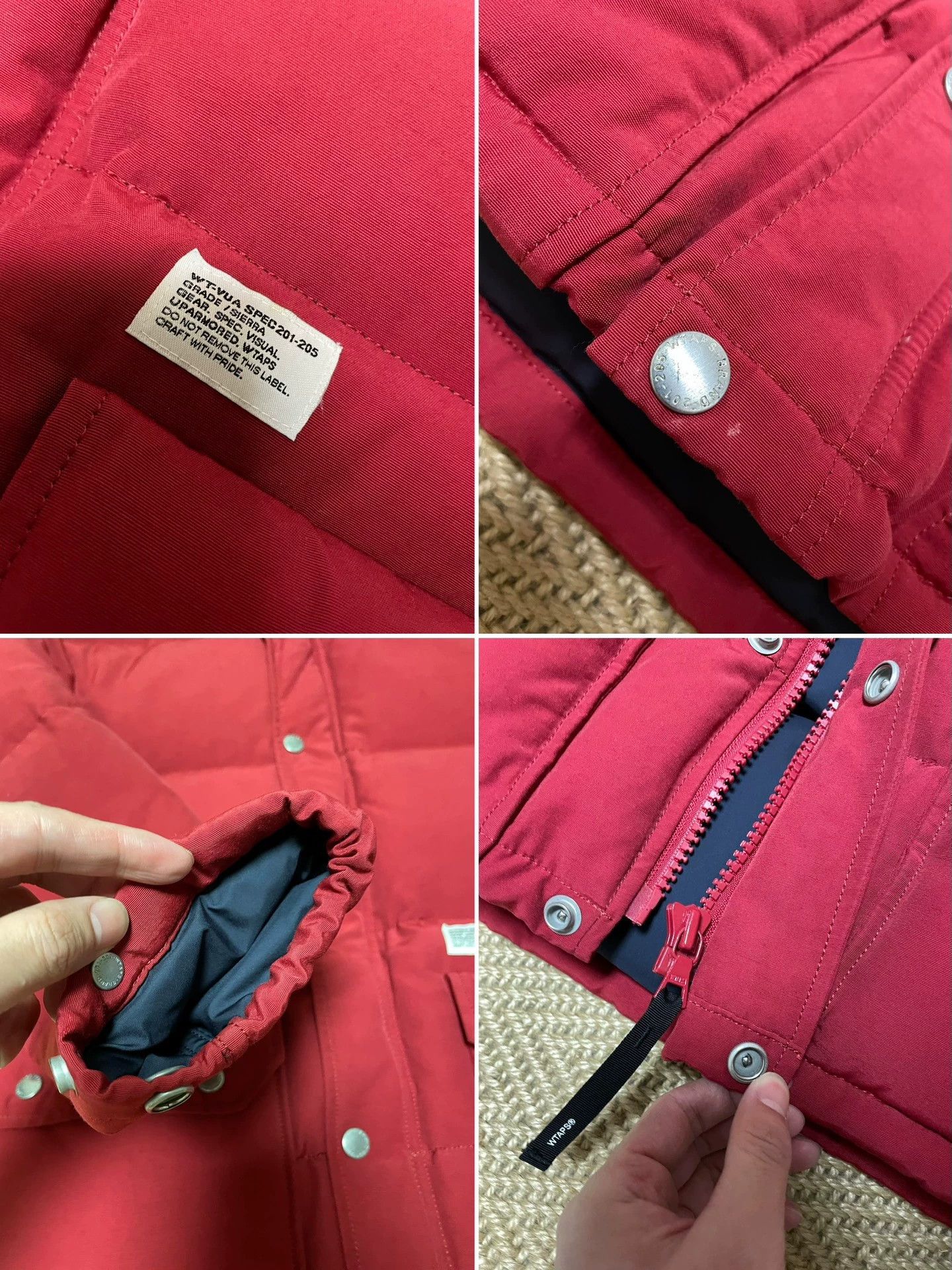 Wtaps WTAPS 60/40 Brick Red Vintage Down Jacket S Size US S / EU 44-46 / 1 - 8 Thumbnail