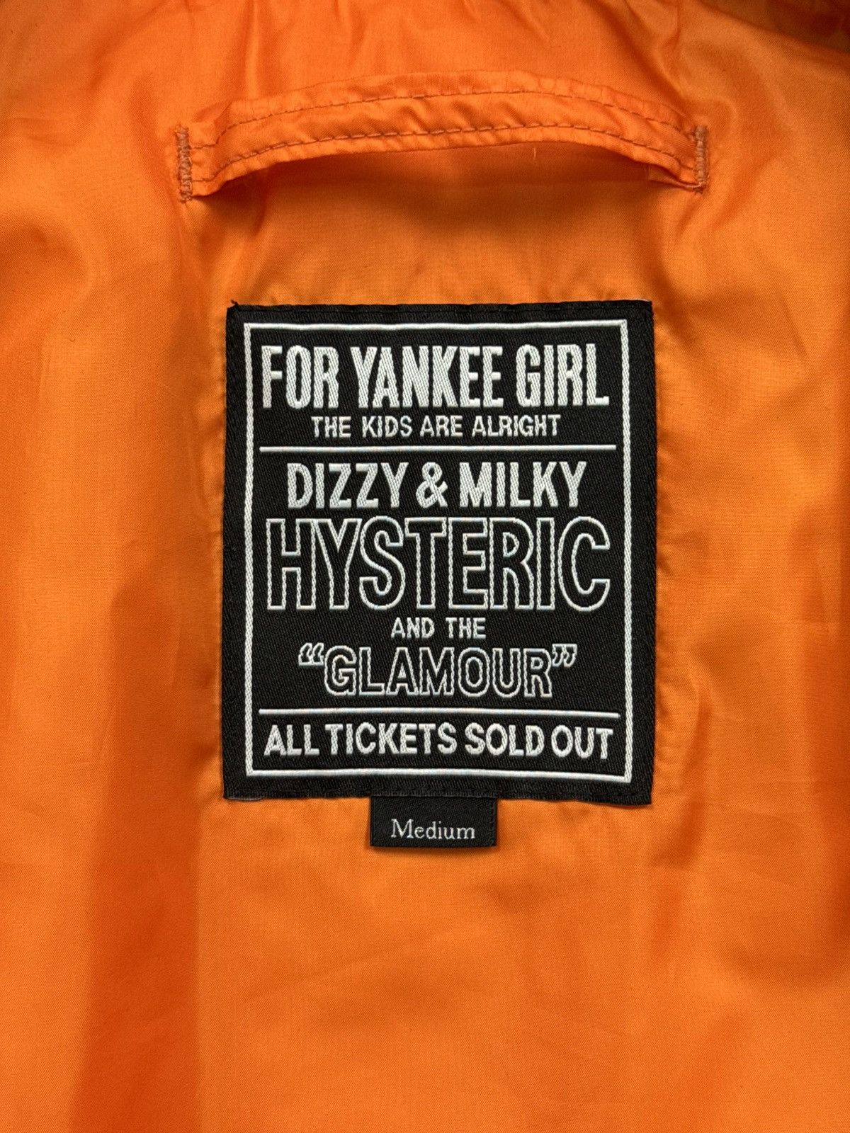 Hysteric Glamour Hysteric Glamour Typewriter Logo Bomber Jacket(Black/M) Size US M / EU 48-50 / 2 - 9 Thumbnail