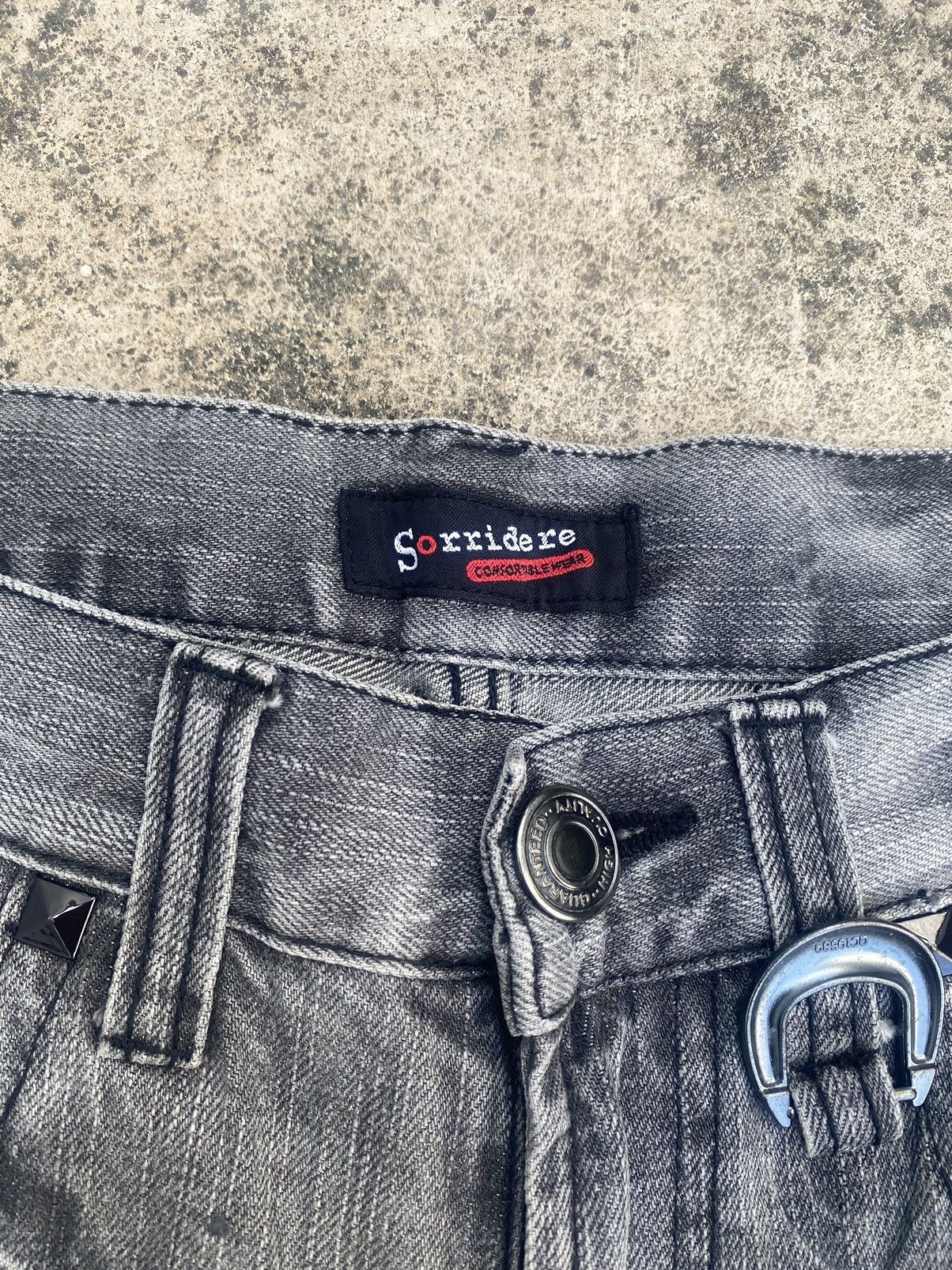 If Six Was Nine × Japanese Brand Flare Jeans Sorridere Honeycomb Painted Splash Size US 32 / EU 48 - 12 Thumbnail