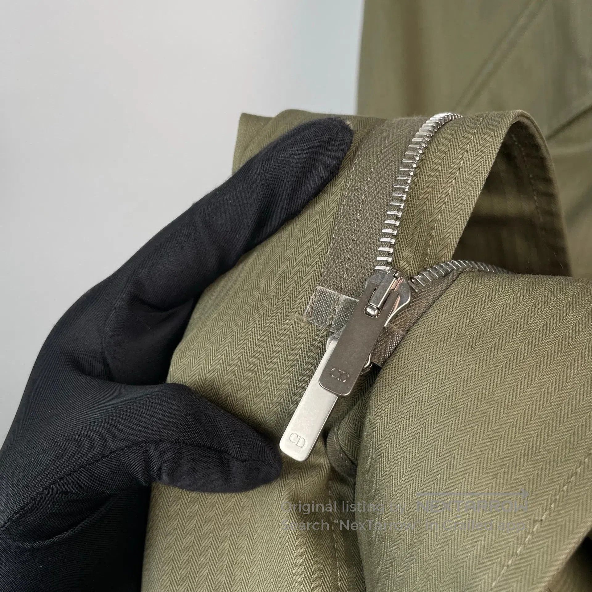Dior Dior Military Green Thin Long Cloak Coat Hooded Jacket| Size US XS / EU 42 / 0 - 9 Thumbnail