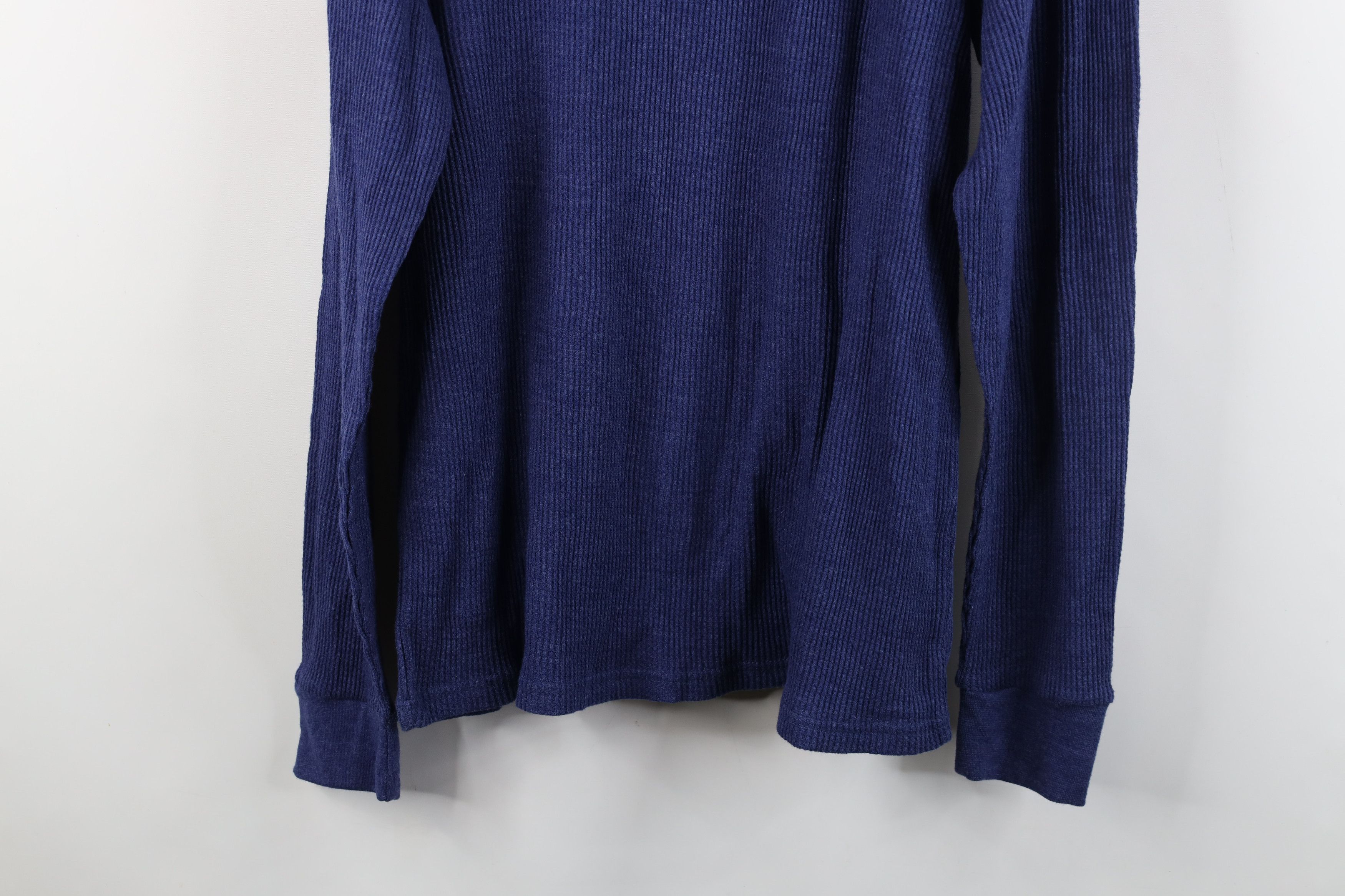 Vintage Vintage 90s Y2K Streetwear Waffle Knit Henley T-Shirt Size US L / EU 52-54 / 3 - 9 Thumbnail