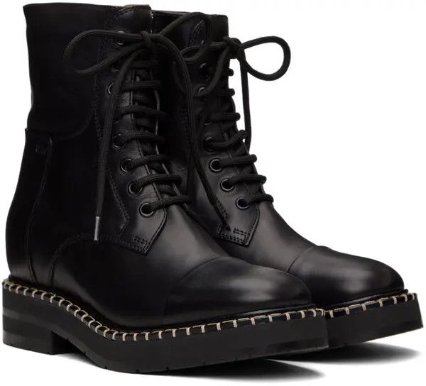 Chloe o1y0825 Ankle Boots in Black Size US 7.5 / IT 37.5 - 3 Thumbnail