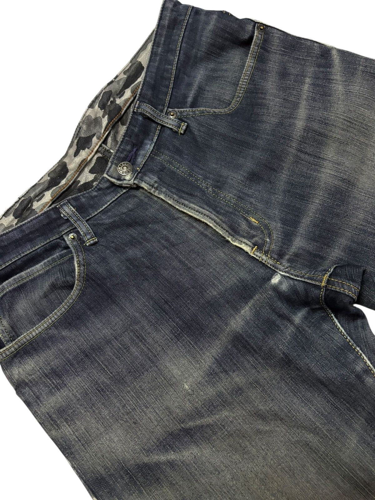 Edwin Vtg Edwin Japan 503 Distressed Jeans Size US 32 / EU 48 - 5 Thumbnail