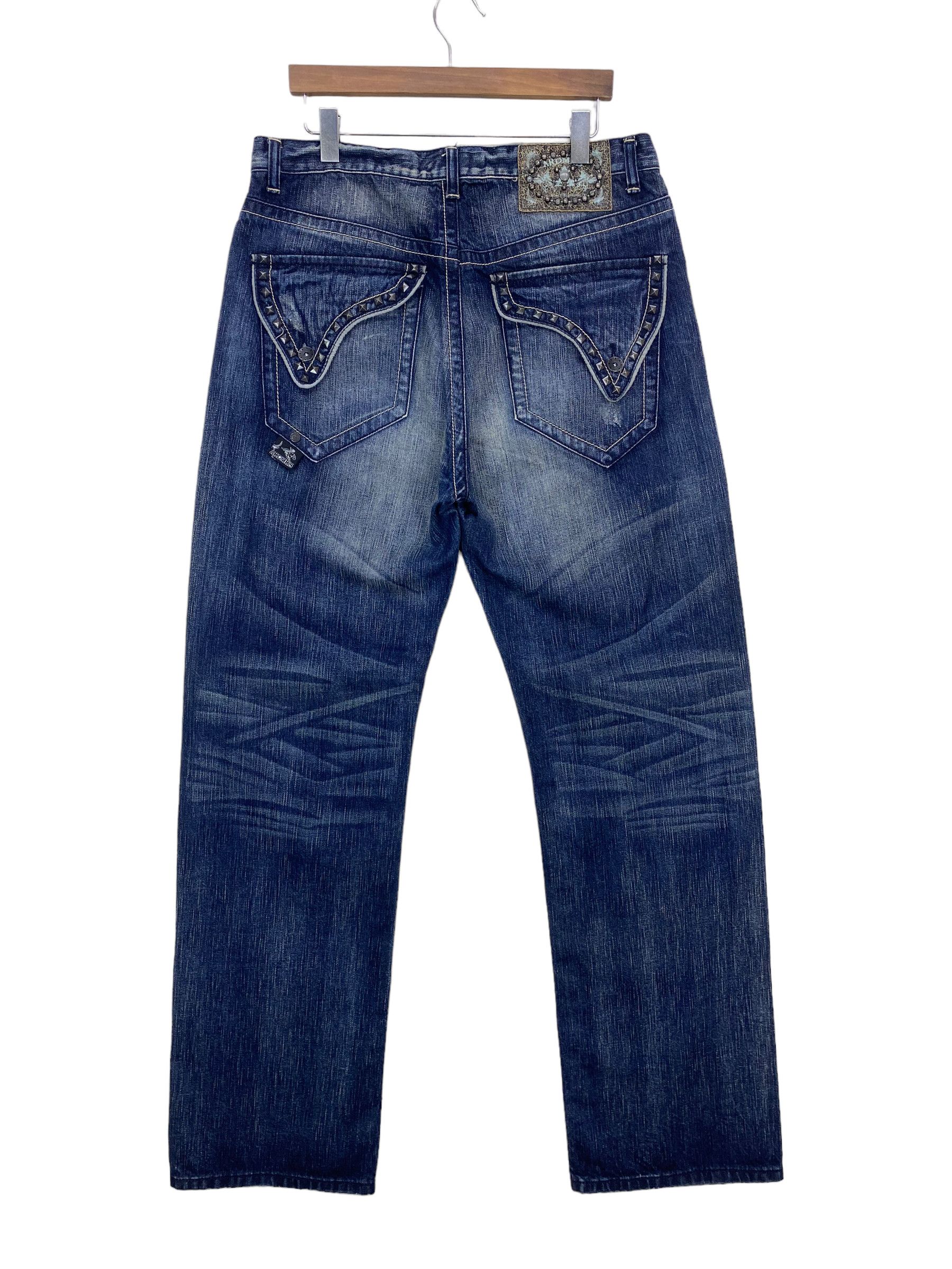 image of Akademiks Baggy Jeans Hip Hop Skateboard Baggy Jeans in Blue, Men's (Size 34)