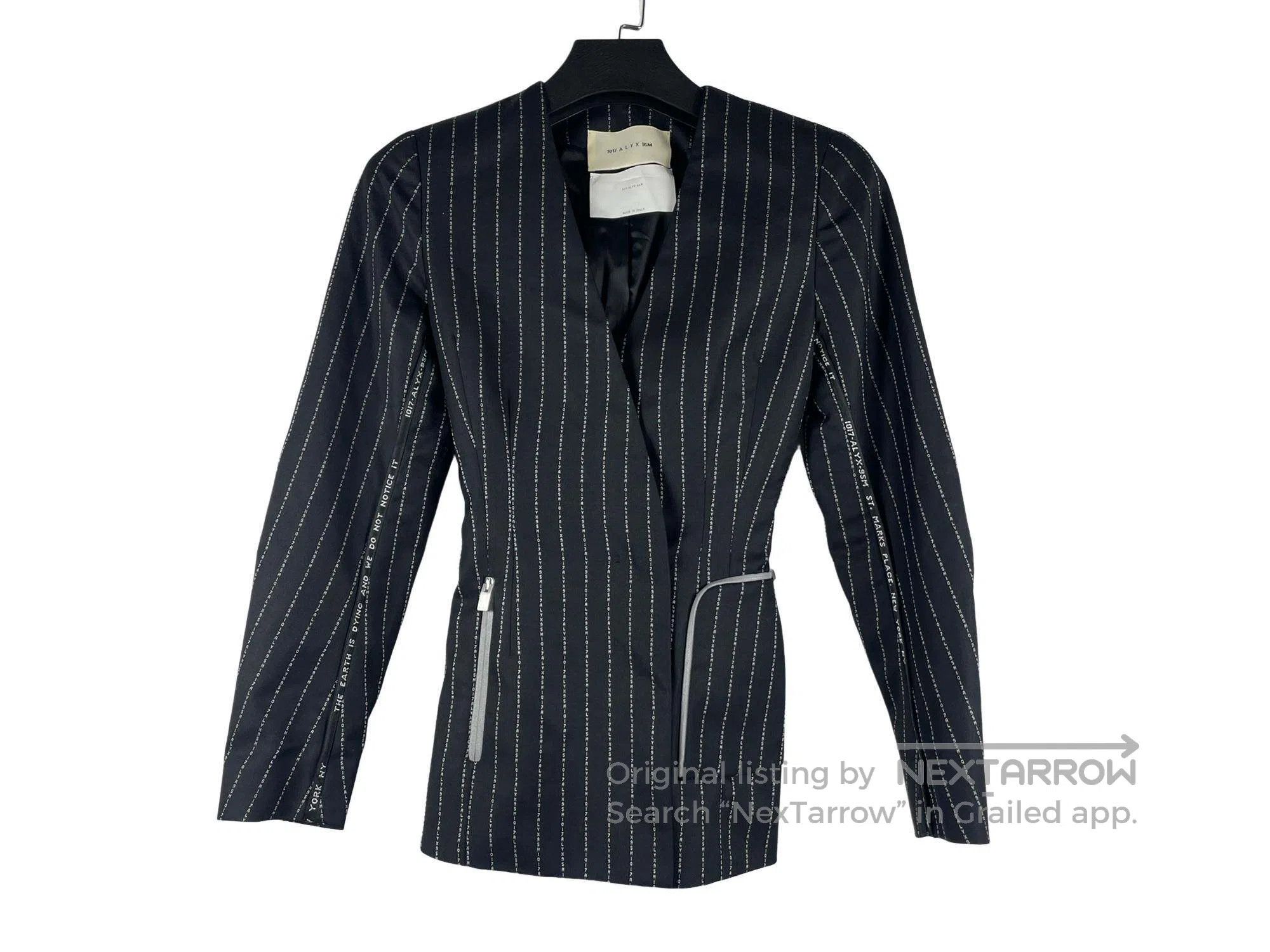 1017 ALYX 9SM 1017 ALYX Utility Letter Stripe Notched Lapel Suit Size XS / US 0-2 / IT 36-38 - 3 Thumbnail