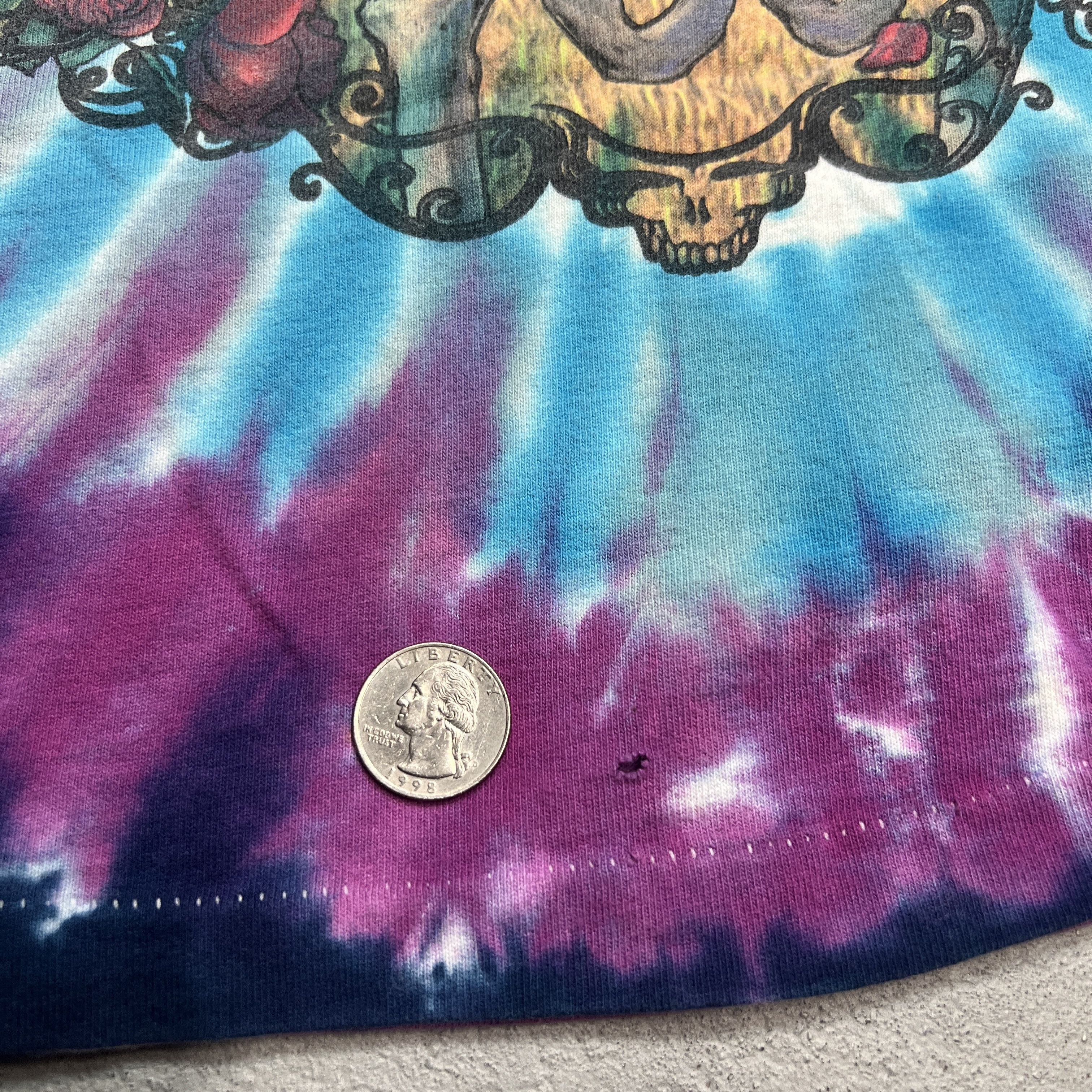 Grateful Dead × Vintage 1995 Grateful Dead 30 Years Skeleton With Roses Tee Size US L / EU 52-54 / 3 - 7 Thumbnail