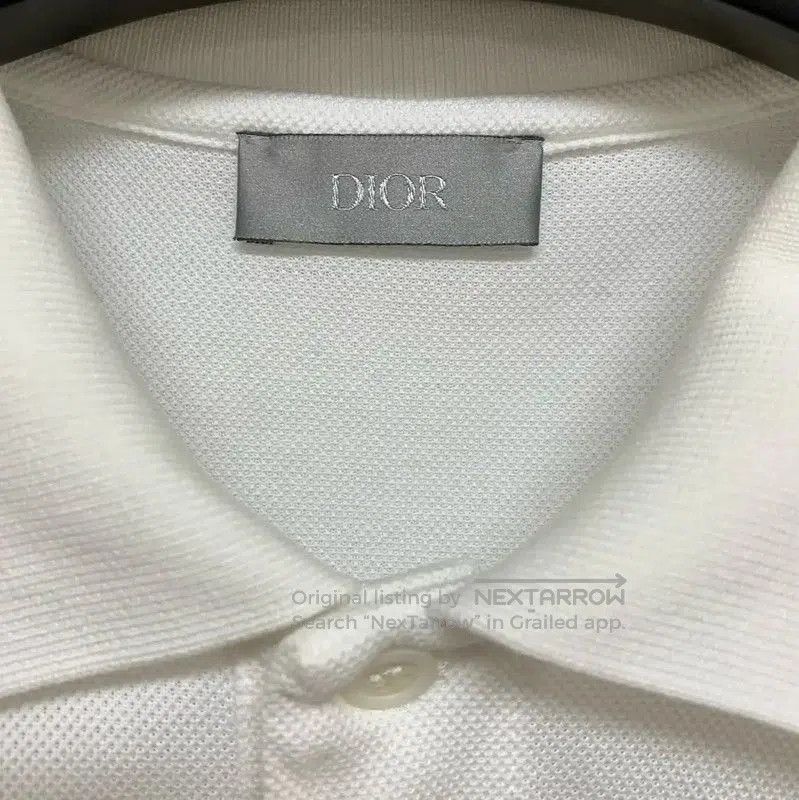 Dior Dior White Cotton Men's Polo Shirt . Size US M / EU 48-50 / 2 - 2 Thumbnail