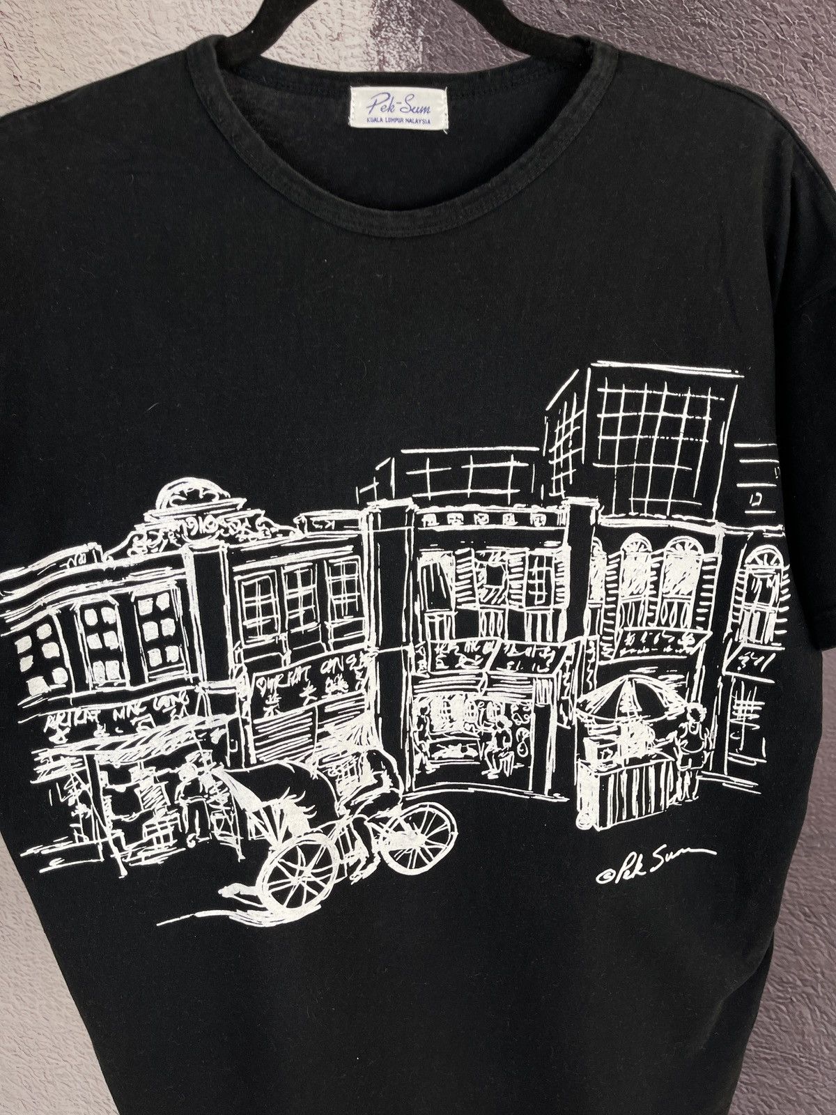Japanese Brand Pek-Sum Malaysia vintage big logo city tee shirt Size US XL / EU 56 / 4 - 5 Thumbnail