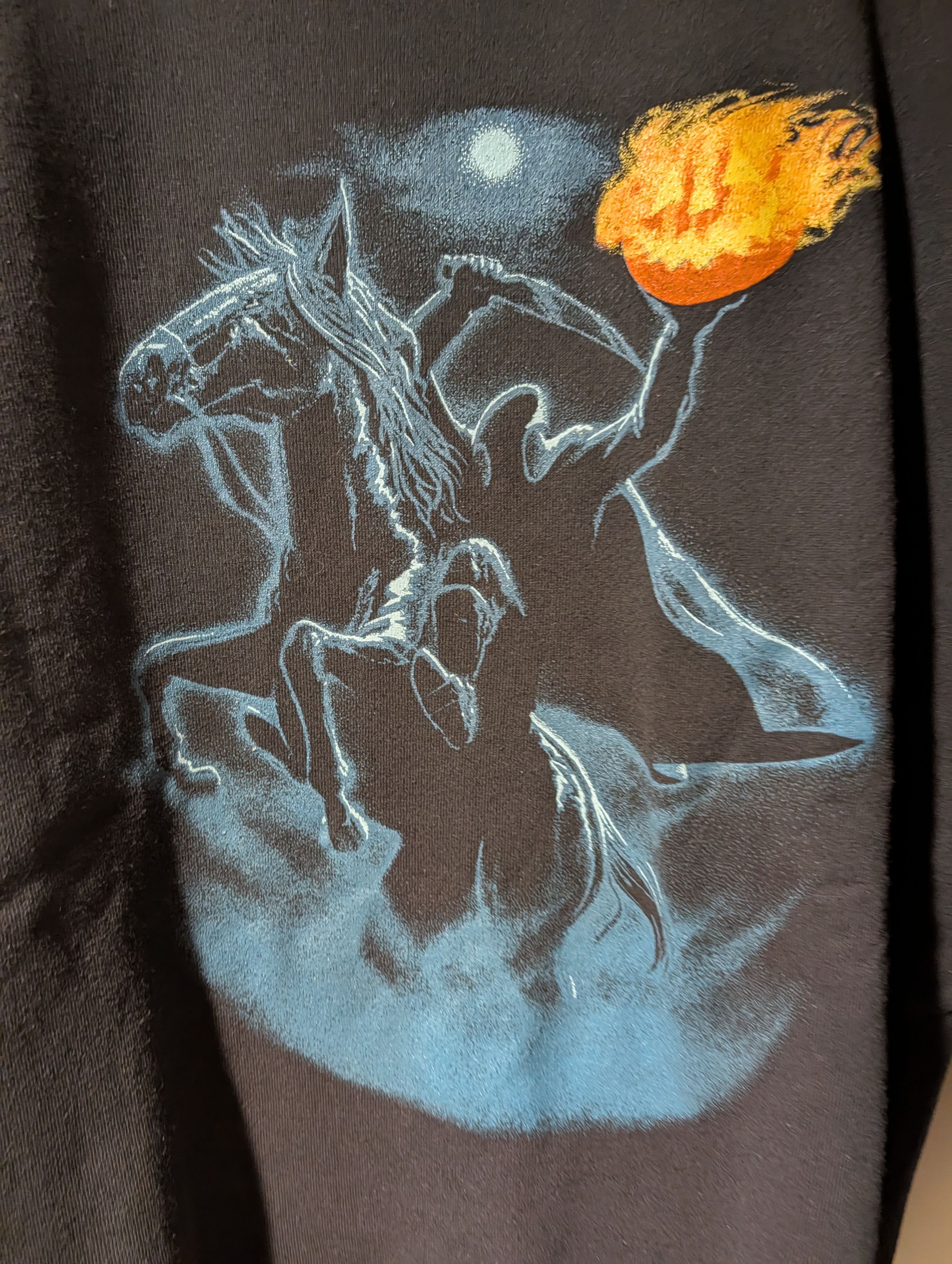 Arts & Science Vintage 90s Lee Headless Horseman Reaper Sweatshirt USA Goth Size US XL / EU 56 / 4 - 2 Thumbnail