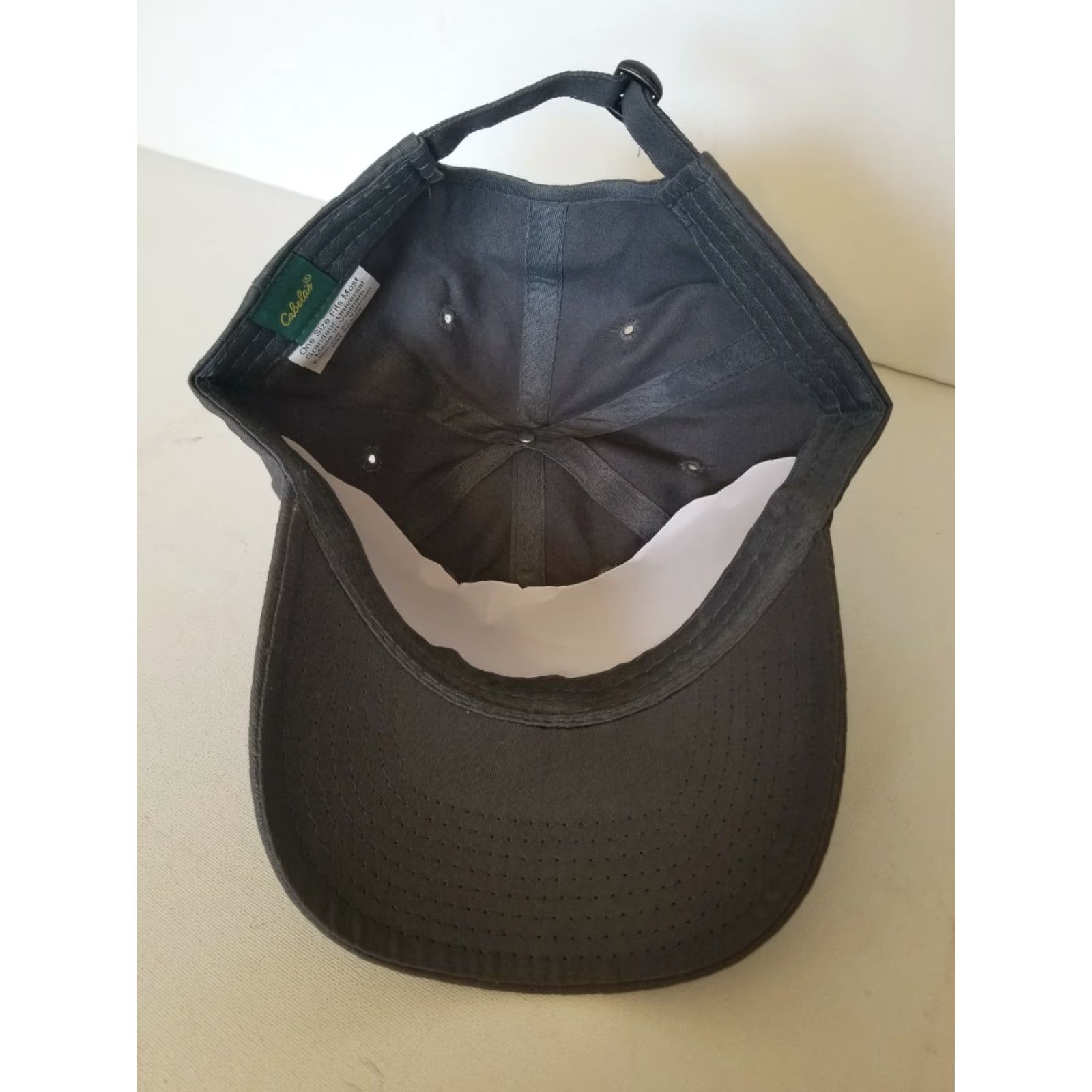 Vintage Cabela's Adjustable Baseball Cap Hat Gray Solid Logo Casual Men One Size Size ONE SIZE - 3 Thumbnail