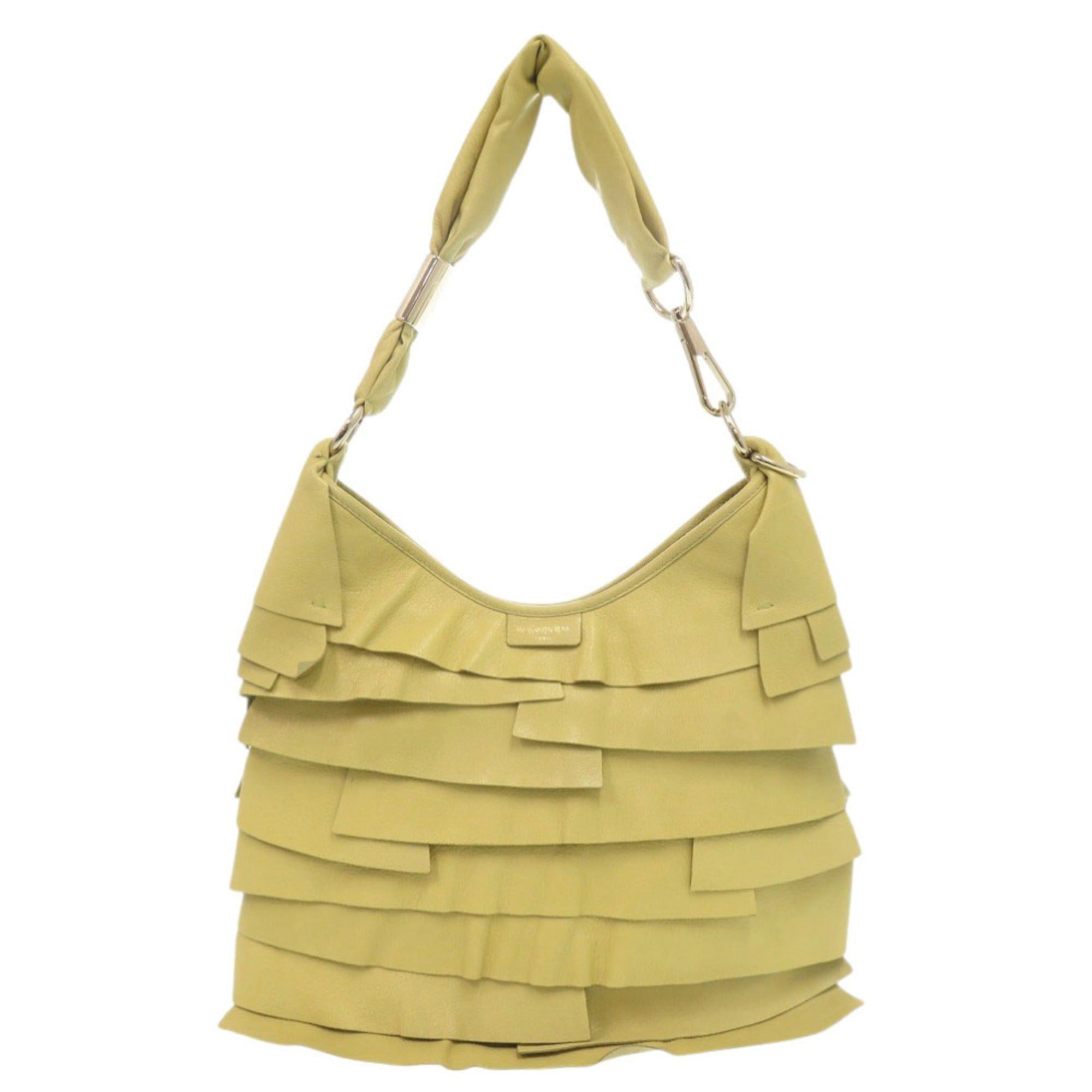 Yves Saint Laurent Excellent condition Yves Saint Laurent Saint-Tropez 122245 Leather Yellow Handbag 1717 YVES SAINT LAURENT Size ONE SIZE - 1 Thumbnail