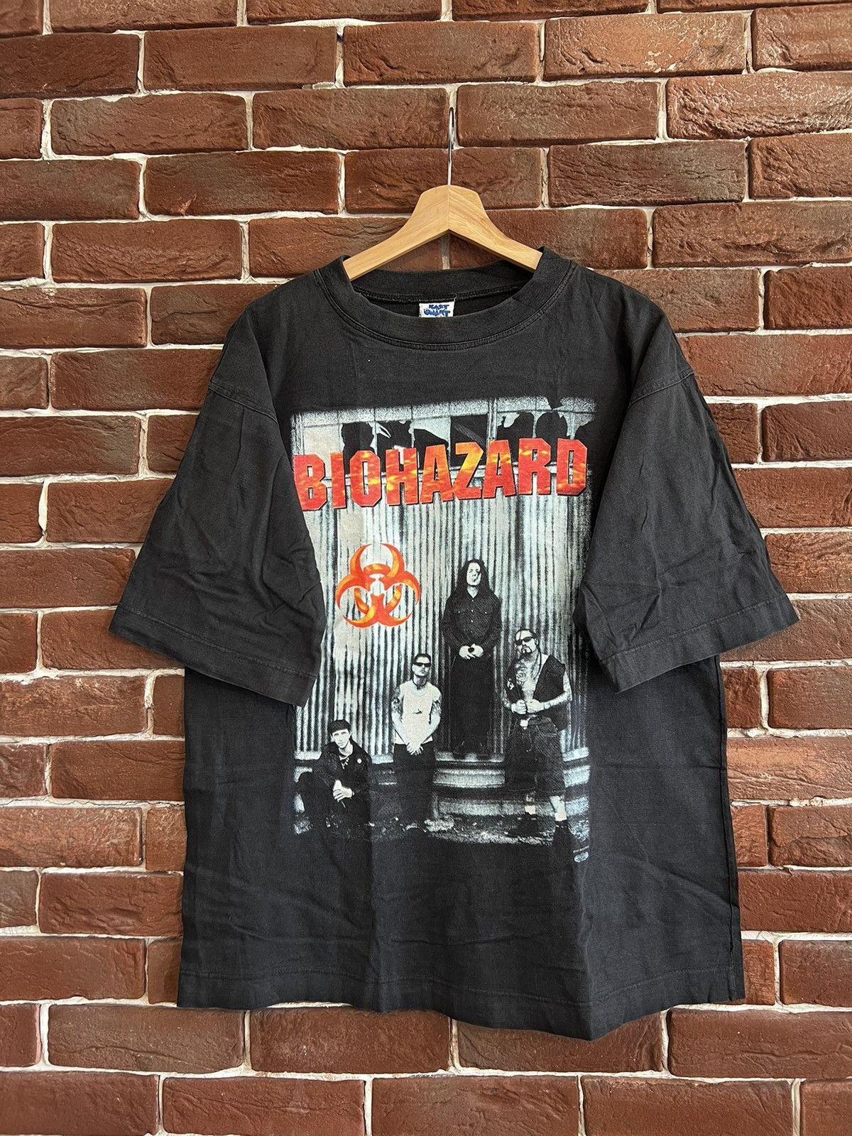 Vintage 90s BIOHAZARD Suicidal Run XL blac Tour Vintage Hardcore Tee |  Grailed