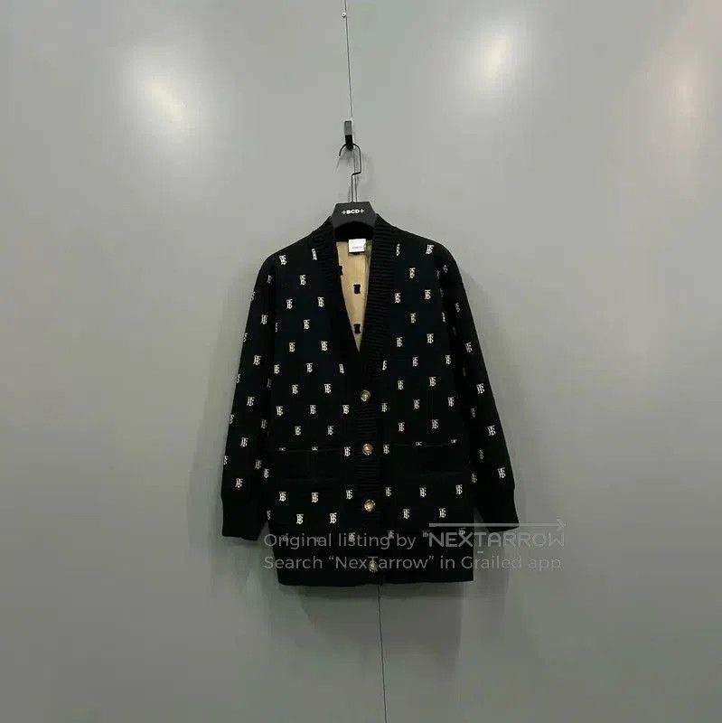 Burberry Burberry Black Wool Cardigan for Women. Size M / US 6-8 / IT 42-44 - 1 Thumbnail