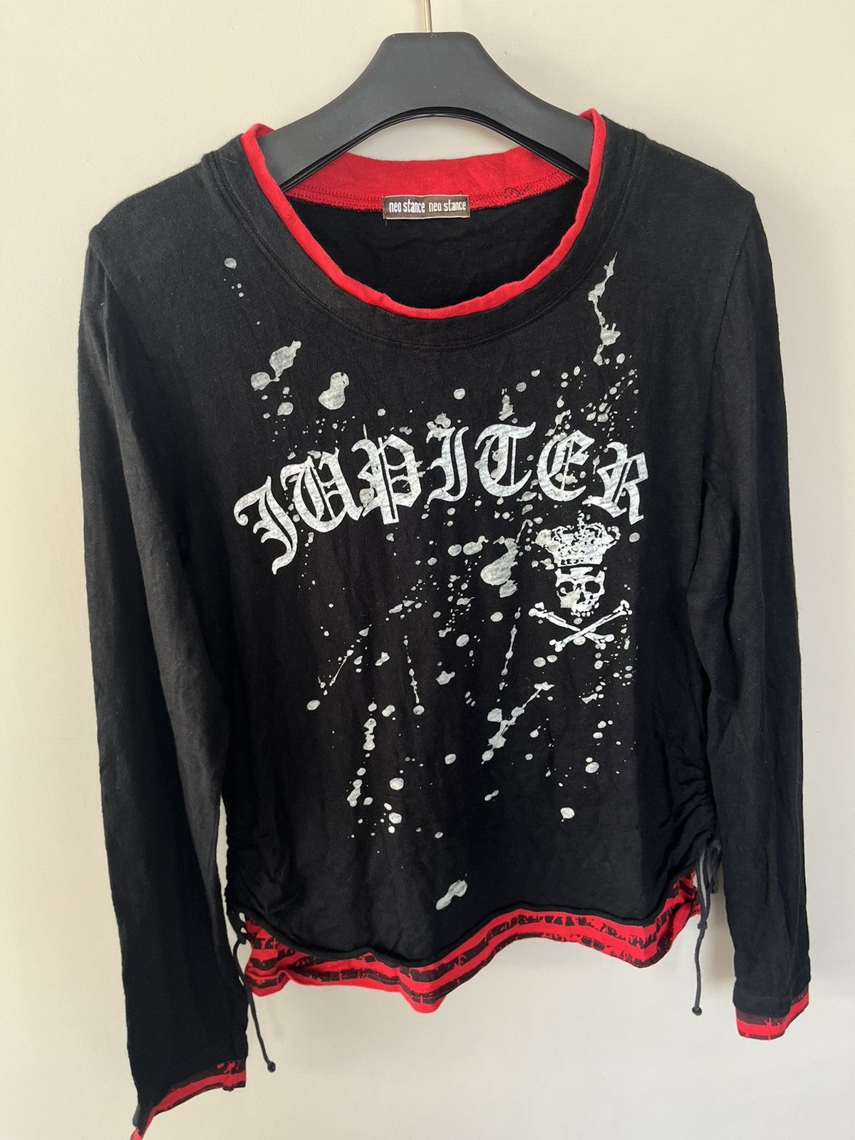 14th Addiction × KMRii × Yasuyuki Ishii JAPANESE NEO STANCE DOUBLE LAYER POEM SKULL GOTHIC PUNK Size US M / EU 48-50 / 2 - 5 Thumbnail