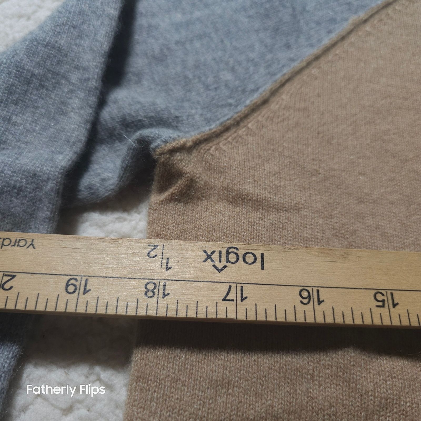 Other Halogen 100% Cashmere Sweater Small Petite Tan Gray Mixed Size S / US 4 / IT 40 - 6 Thumbnail