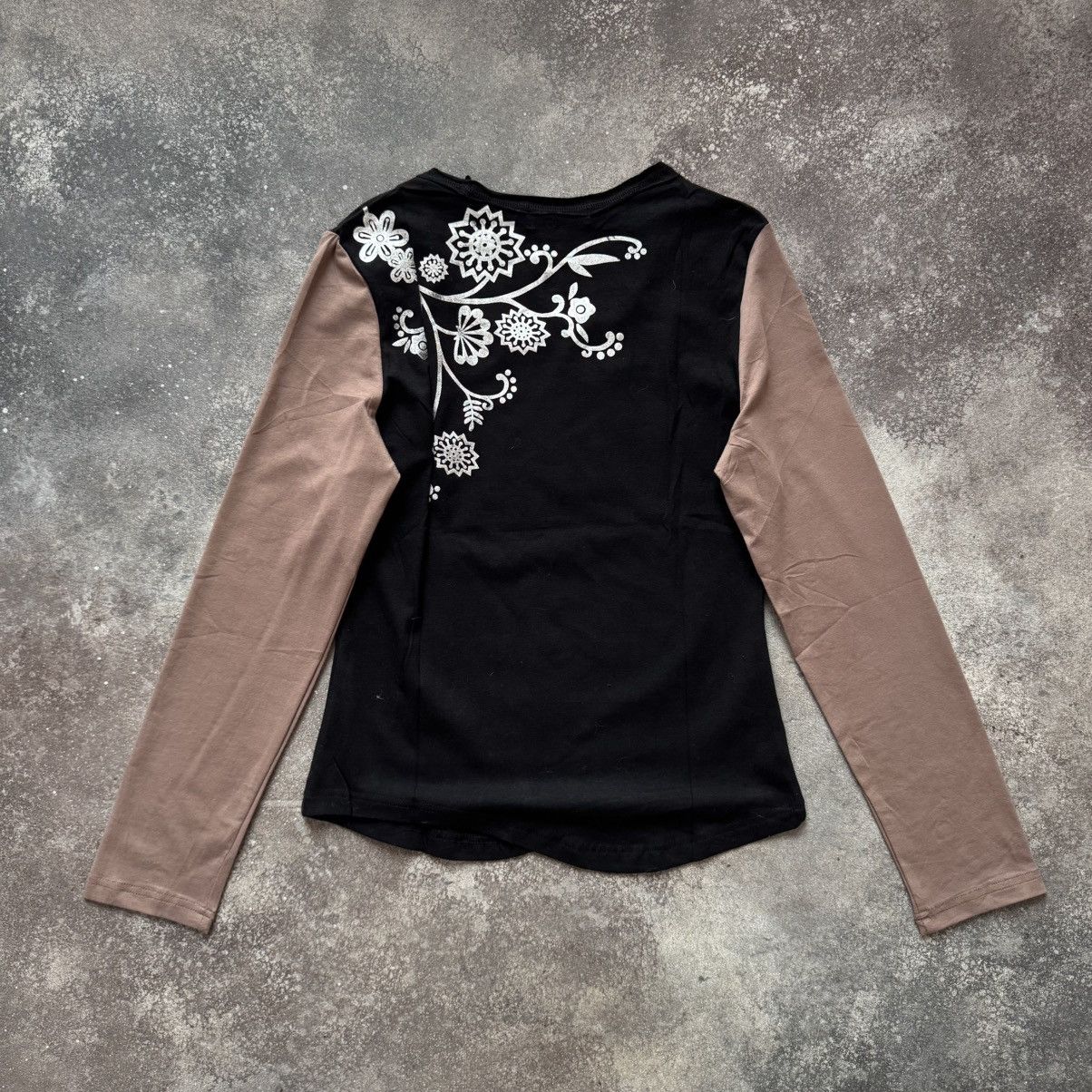 Hysteric Glamour 2000’s Aesthetic Vintage Y2K Floral Long Sleeve Top Size M / US 6-8 / IT 42-44 - 7 Thumbnail