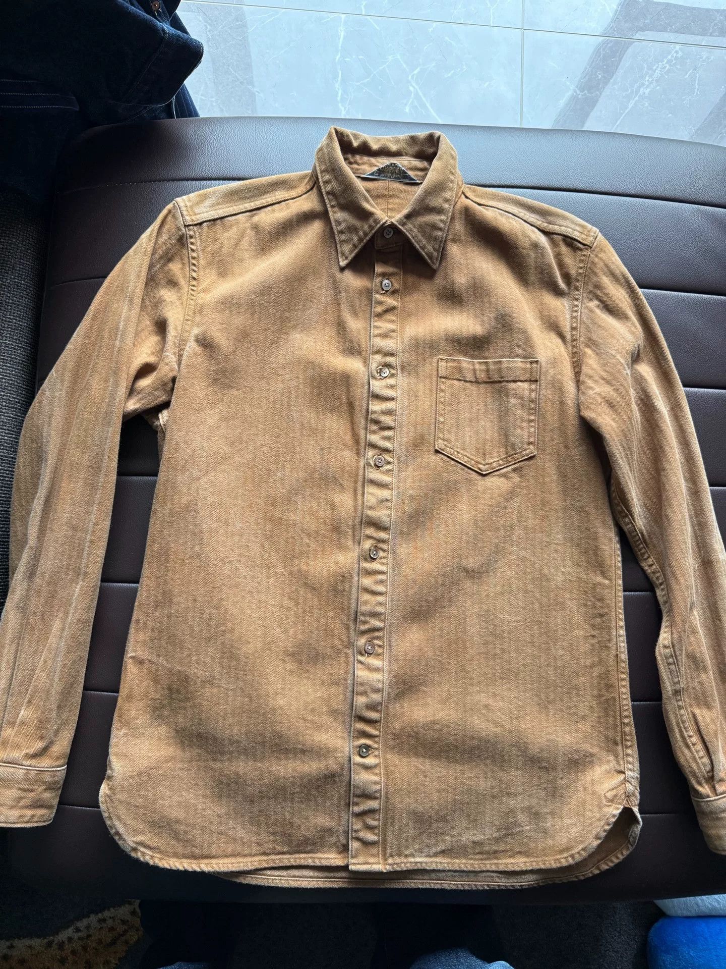 Orgueil Vintage Orgueil Brown Work Shirt Size US M / EU 48-50 / 2 - 1 Thumbnail