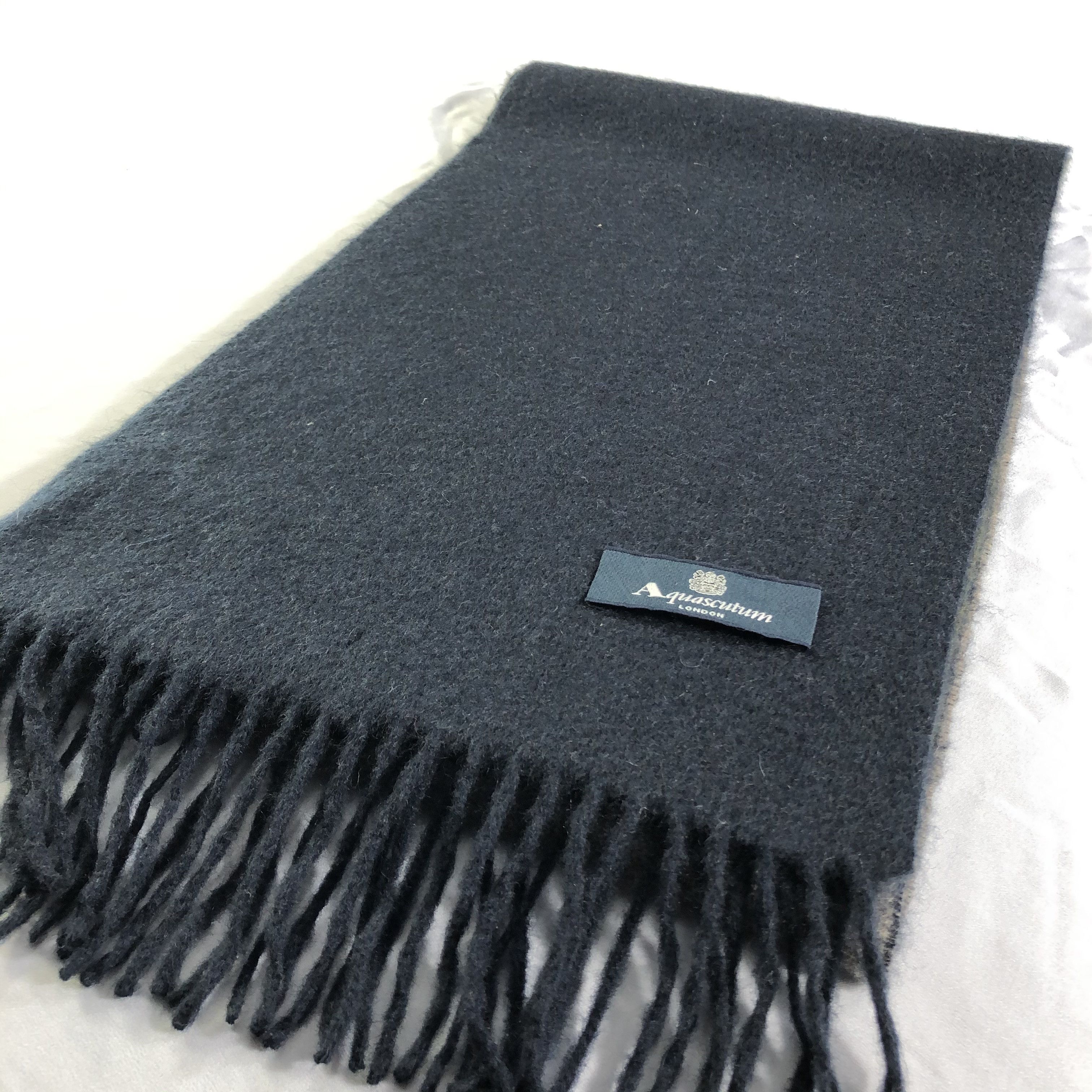 Aquascutum Aquascutum Cashmere Scarf Muffler Neckwear V2447 Size ONE SIZE - 4 Thumbnail