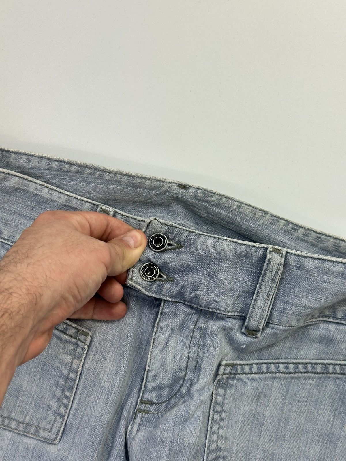 Diesel Diesel Flared Denim Jeans Light 27 Size Made In Italy Size 27" / US 4 / IT 40 - 9 Thumbnail