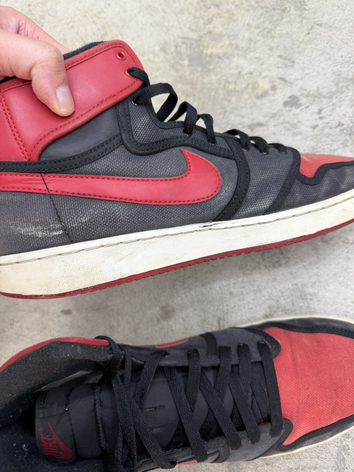 Jordan Brand PROMO SAMPLE Nike Air Jordan 1 KO Bred Size US 10 / EU 43 - 7 Thumbnail