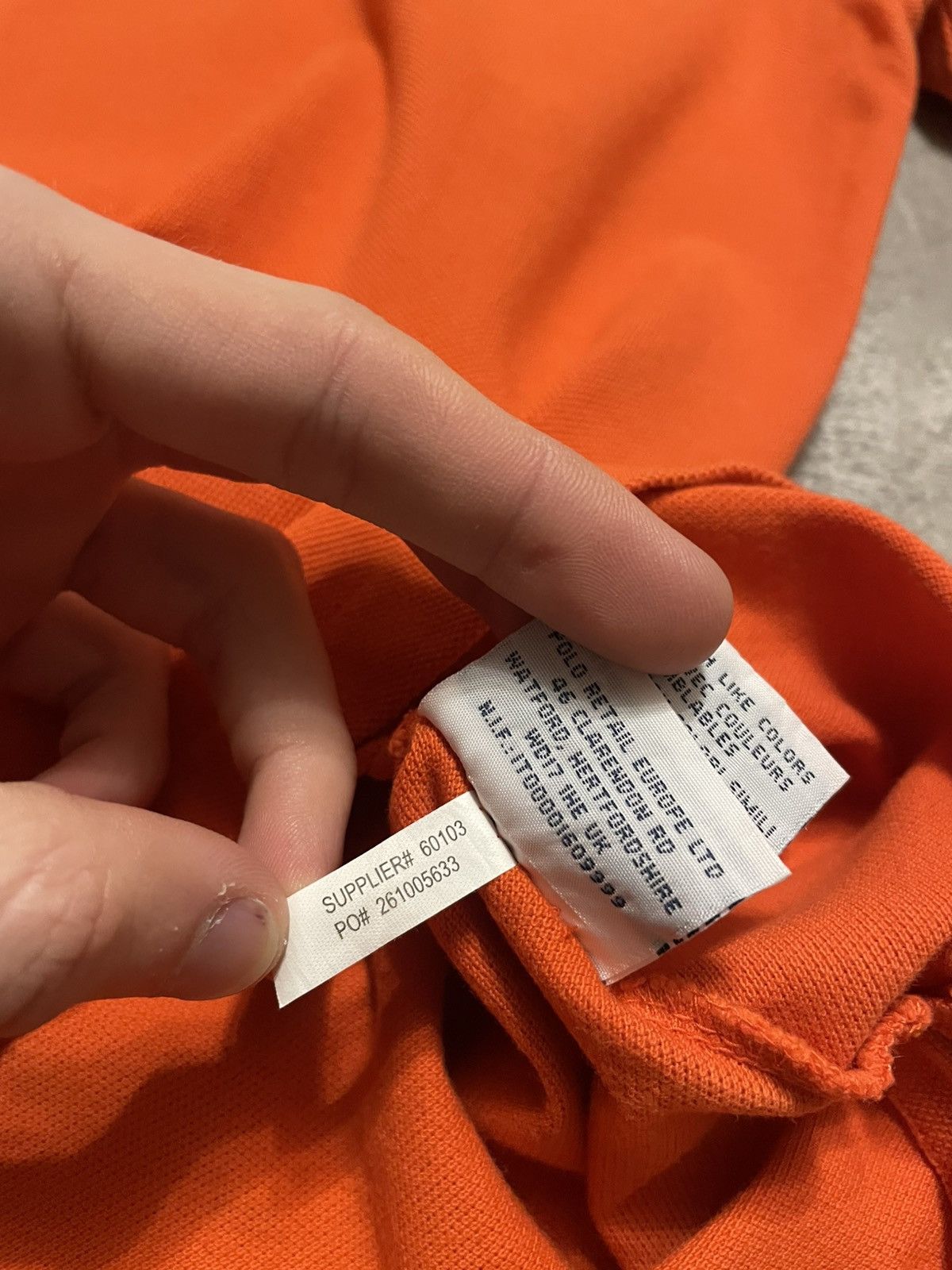 Polo Ralph Lauren × Vintage Vintage Polo Ralph Lauren Orange Polo Shirt Y2K Size US S / EU 44-46 / 1 - 12 Thumbnail