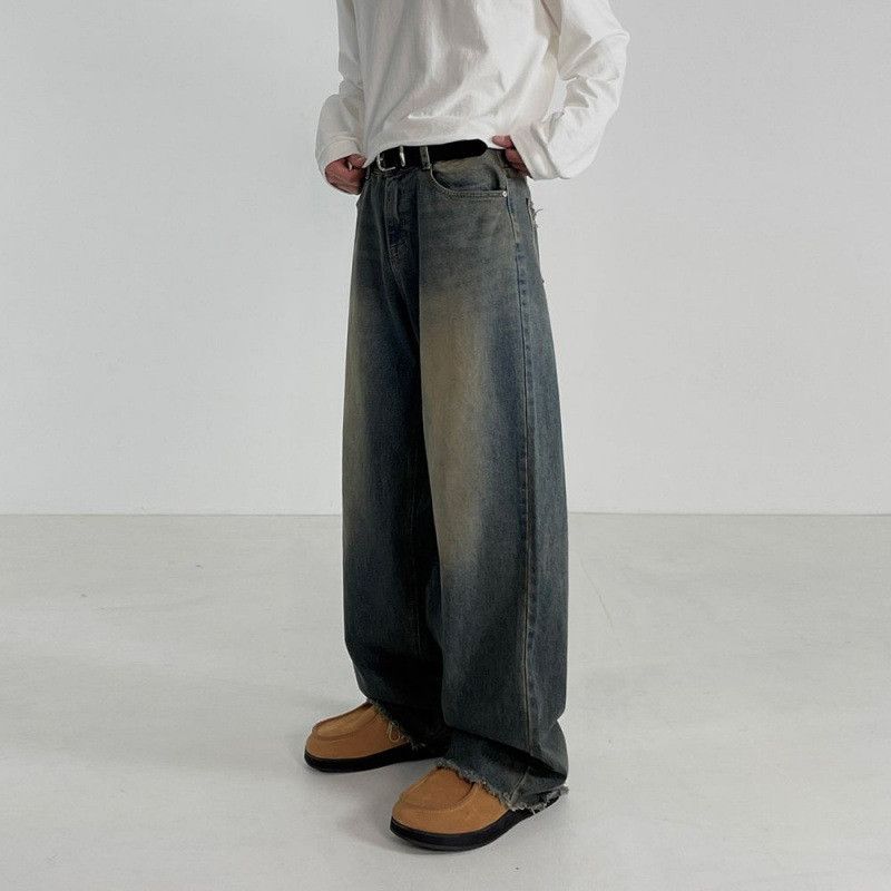 Japanese Brand × Jean Retro loose high street wide leg jeans Size US 32 / EU 48 - 5 Thumbnail