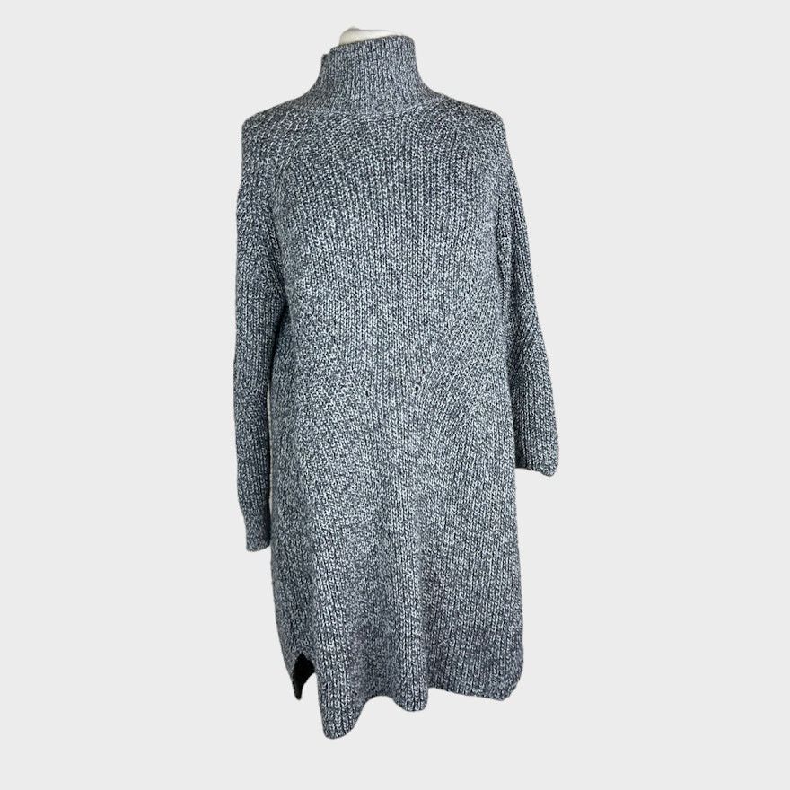 Topshop Topshop | Women’s Grunge Funnel Neck Sweater Dress | US 4 Size S / US 4 / IT 40 - 7 Thumbnail