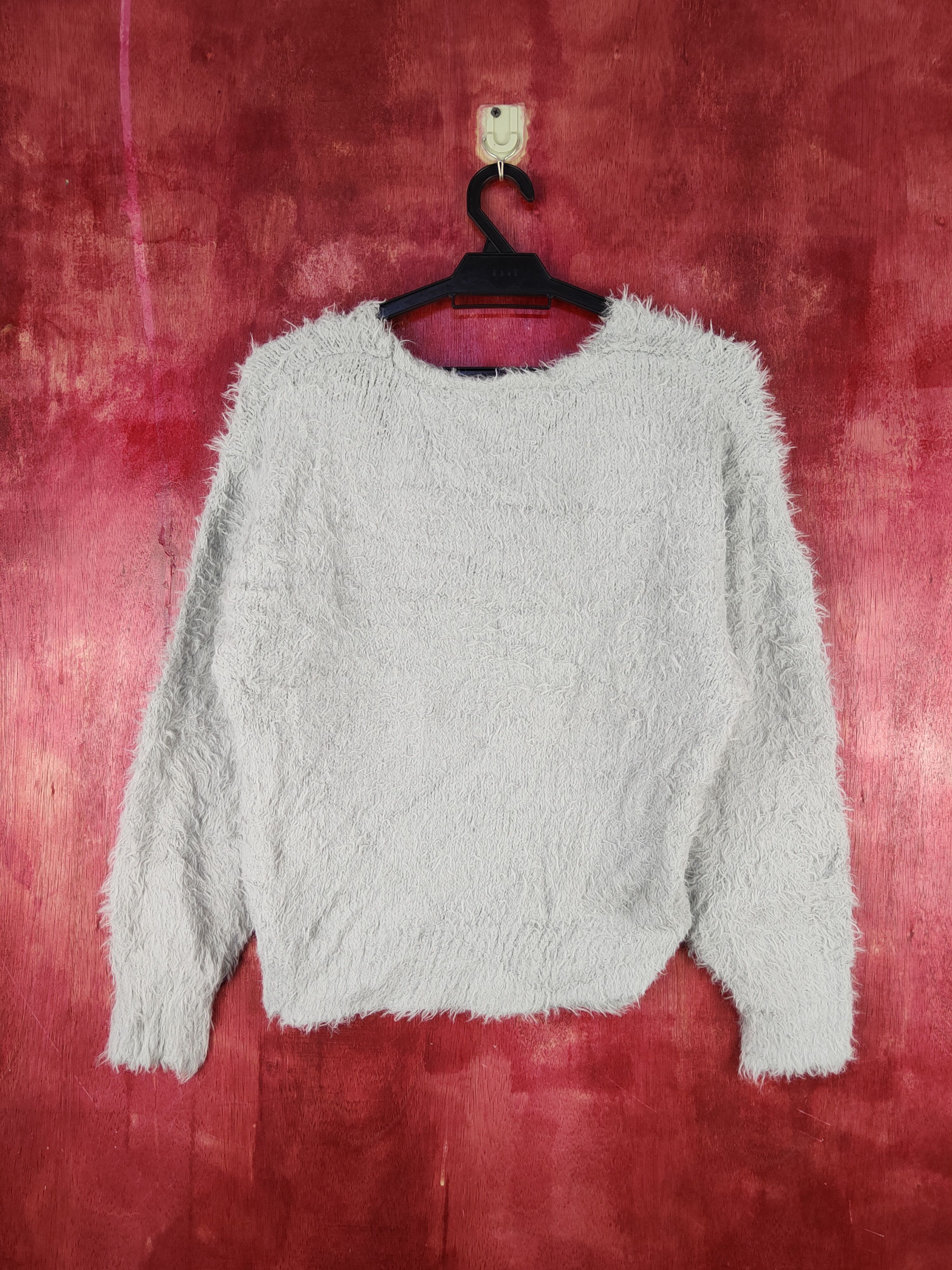 Homespun Knitwear Japanese Brand Gray Shag Shaggy Fur Mohair Knitwear #S2059 Size M / US 6-8 / IT 42-44 - 7 Thumbnail