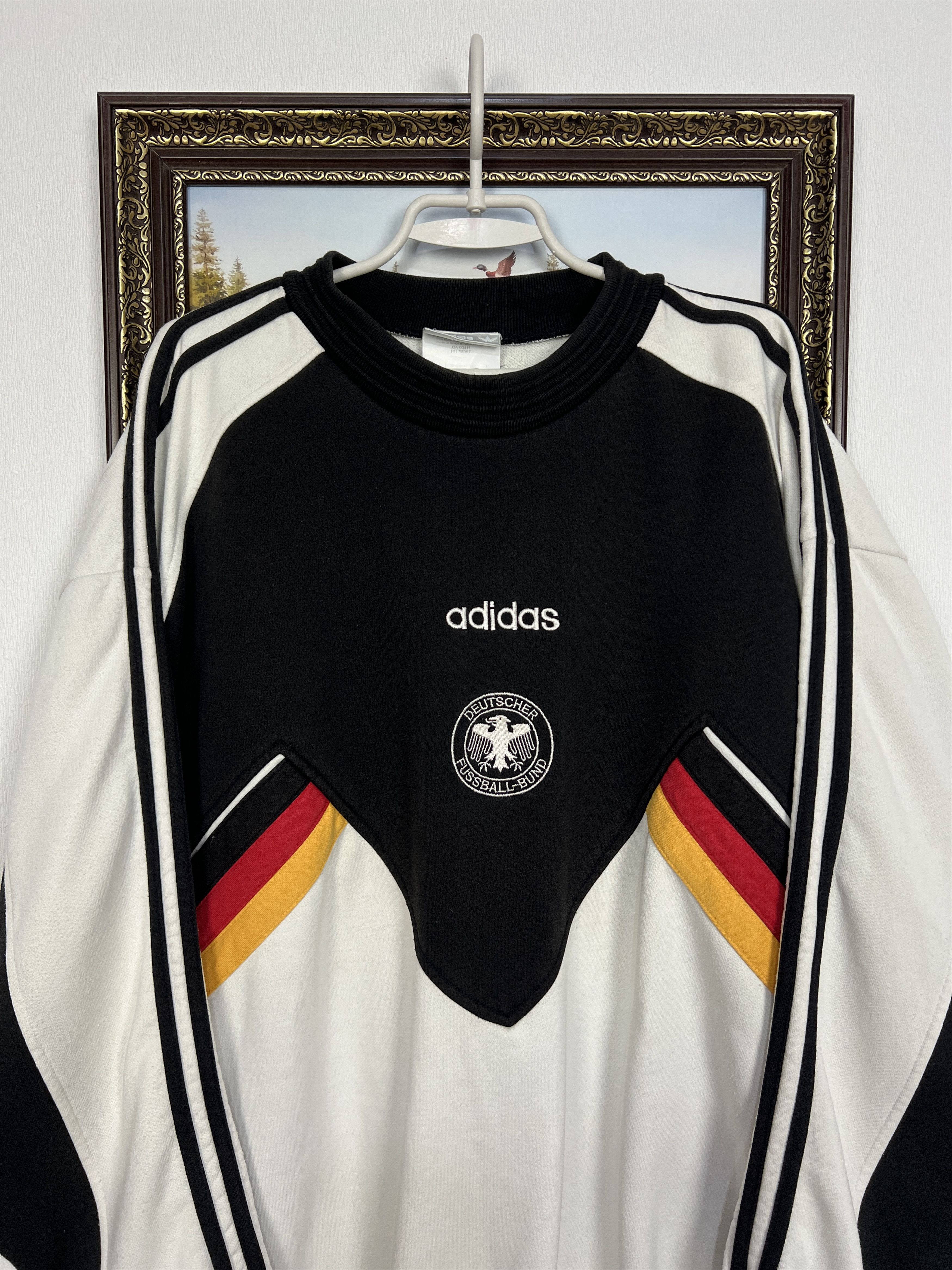 Adidas Germany Football Sweatshirt Soccer Crewneck Track Top Size US L / EU 52-54 / 3 - 2 Thumbnail