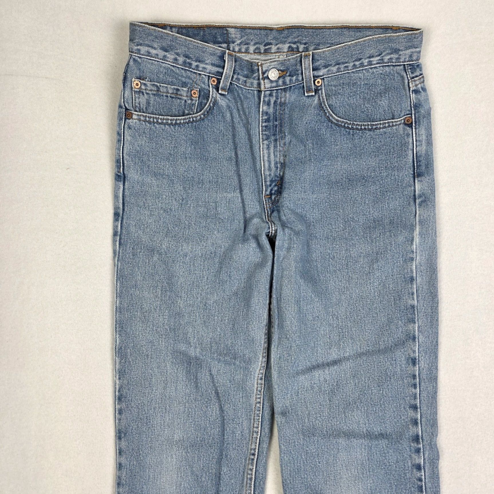 Levi's VINTAGE Levi's 512 Slim Jeans Regular Men 33x33 Blue Slim Fit USA 90s Mens jeans Size US 33 - 4 Thumbnail