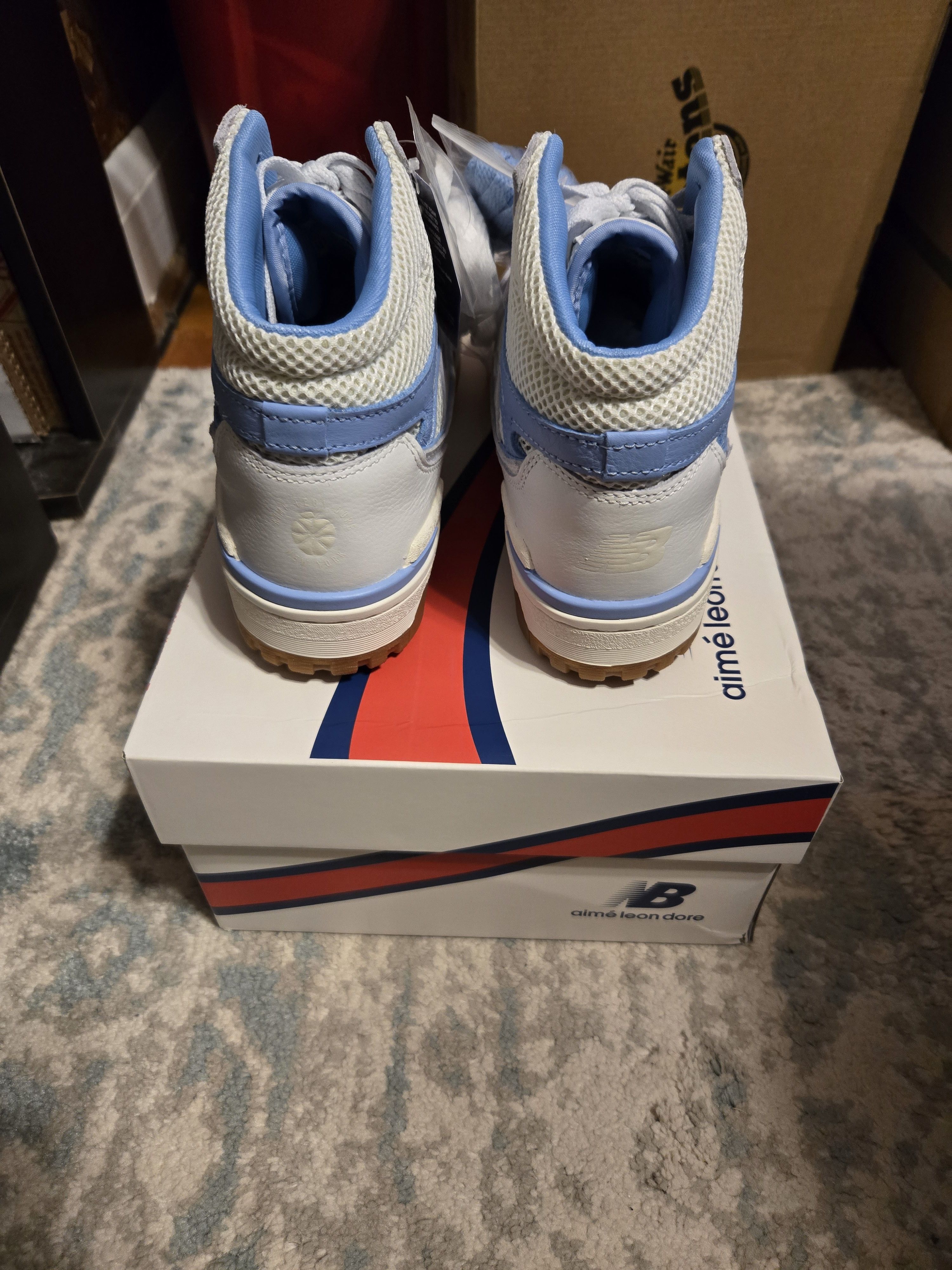 New Balance Aimé Leon Dore x New Balance 650R White Blue Haze Gum Size US 7.5 / EU 40-41 - 3 Thumbnail
