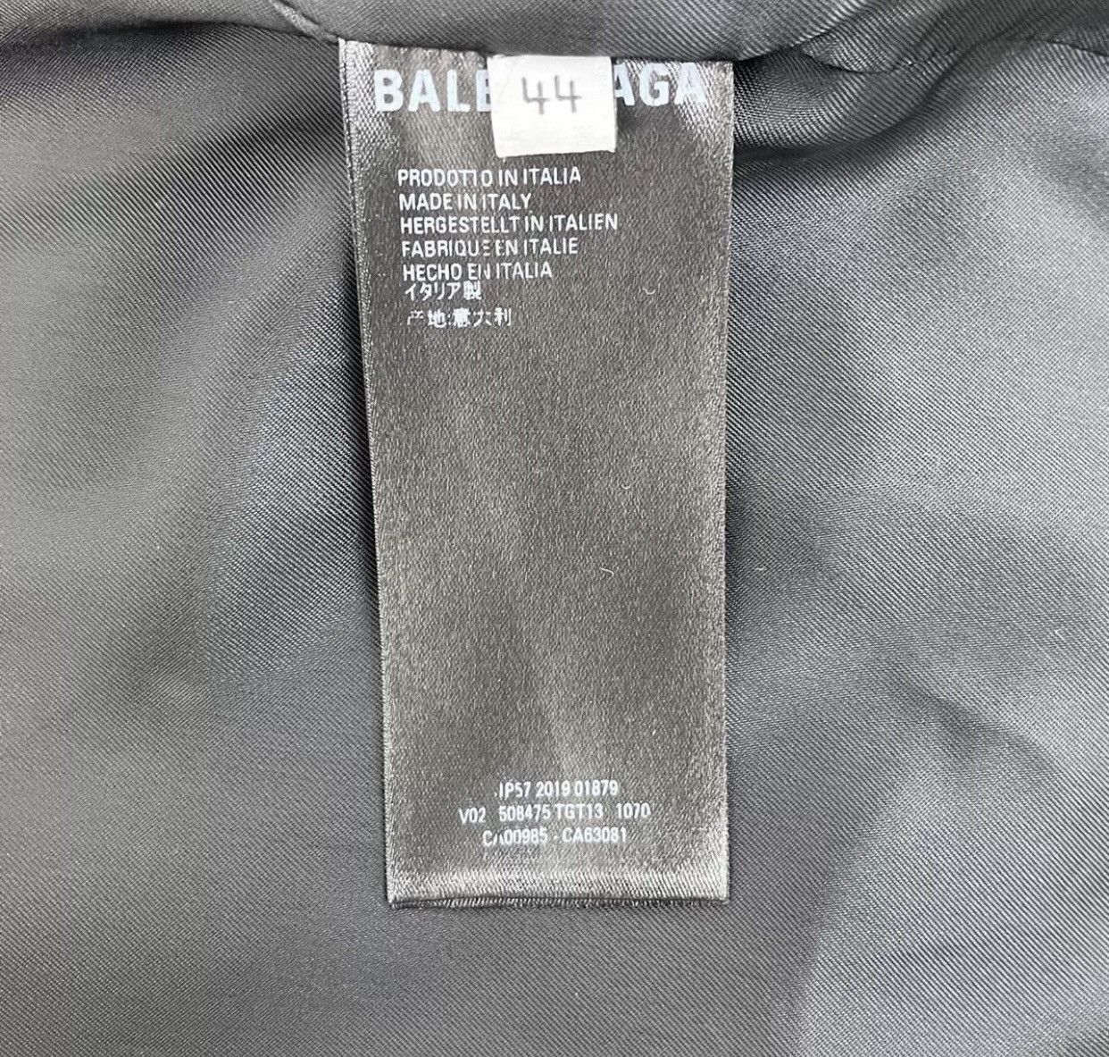 Balenciaga Balenciaga grey checkered classic logo wool thin suit jacket Size 44S - 7 Thumbnail