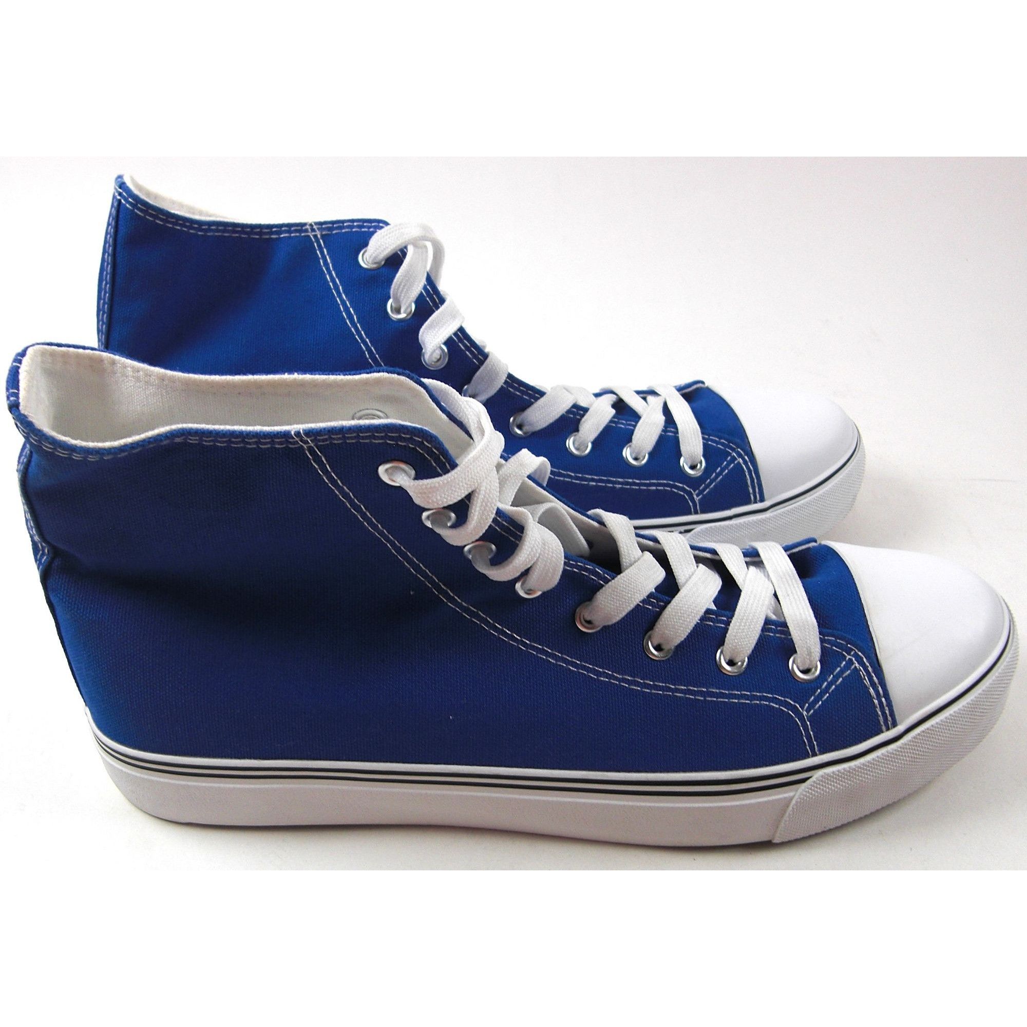 Other Mens Blue High Top Canvas Sneakers Size 13 New Size US 13 / EU 46 - 3 Thumbnail