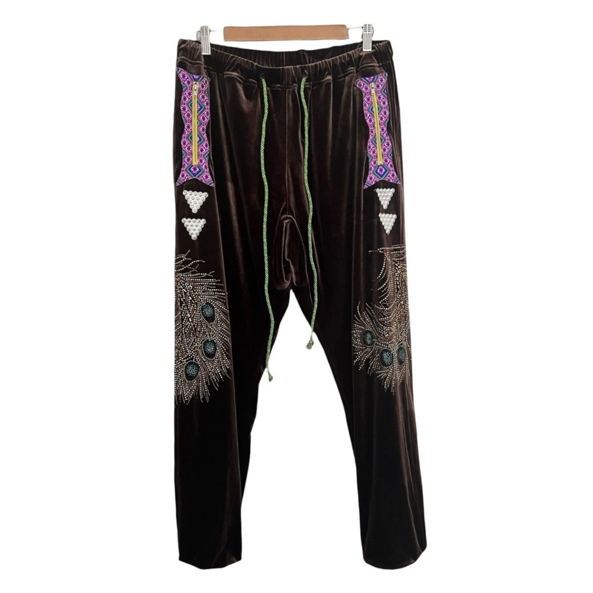 Penultimate Penultimate velour embellished track pants Size US 30 / EU 46 - 1 Thumbnail