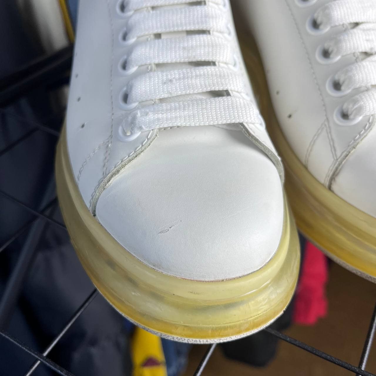 Alexander McQueen Alexander McQueen Oversized Leather Sneakers 611698 Size US 9 / IT 39 - 7 Thumbnail