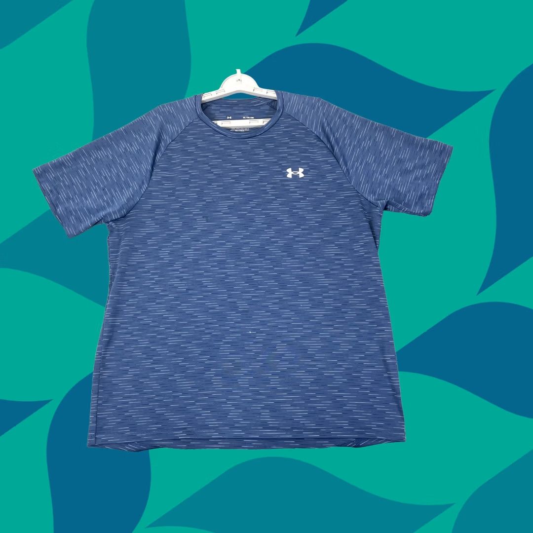 Under Armour Under Armour Shirt Mens XL Tech Tee Athletic Loose Fit Performance Lightweight Blue Shirt Casual Gym Run Size US XL / EU 56 / 4 - 1 Thumbnail