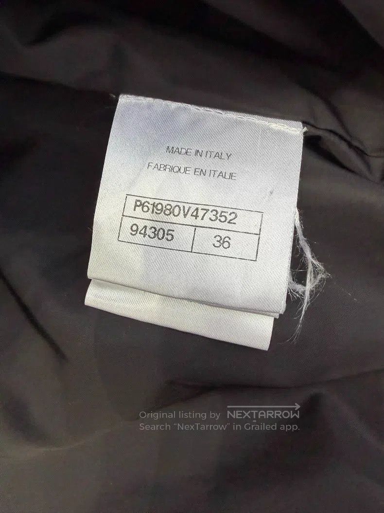 Chanel Chanel Black diamond leather chain-weared cotton suit Size XS / US 0-2 / IT 36-38 - 4 Thumbnail