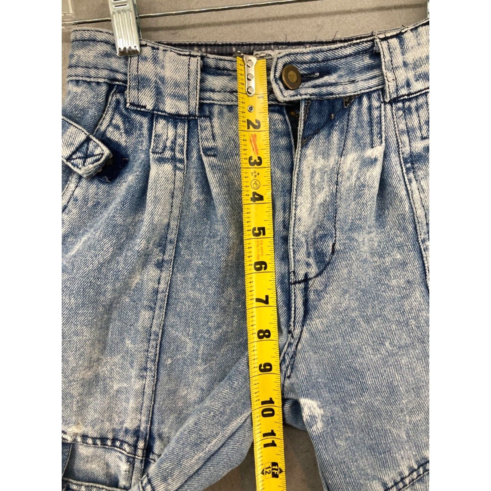Vintage VINTAGE Academy World Revival Womens Jeans Cargo Tapered 10 Blue 80s 90s Womens Size 32" / US 10 / IT 46 - 4 Thumbnail