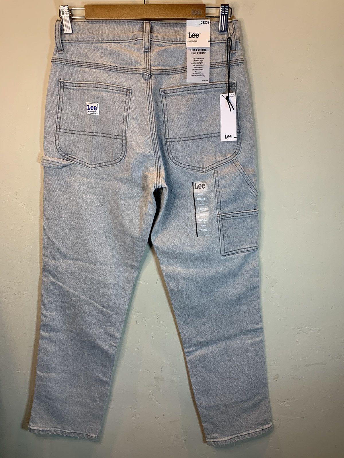 Lee *RARE* New Lee Double-Knee 2-Tone Carpenter Denim Jeans Size US 28 / EU 44 - 2 Thumbnail
