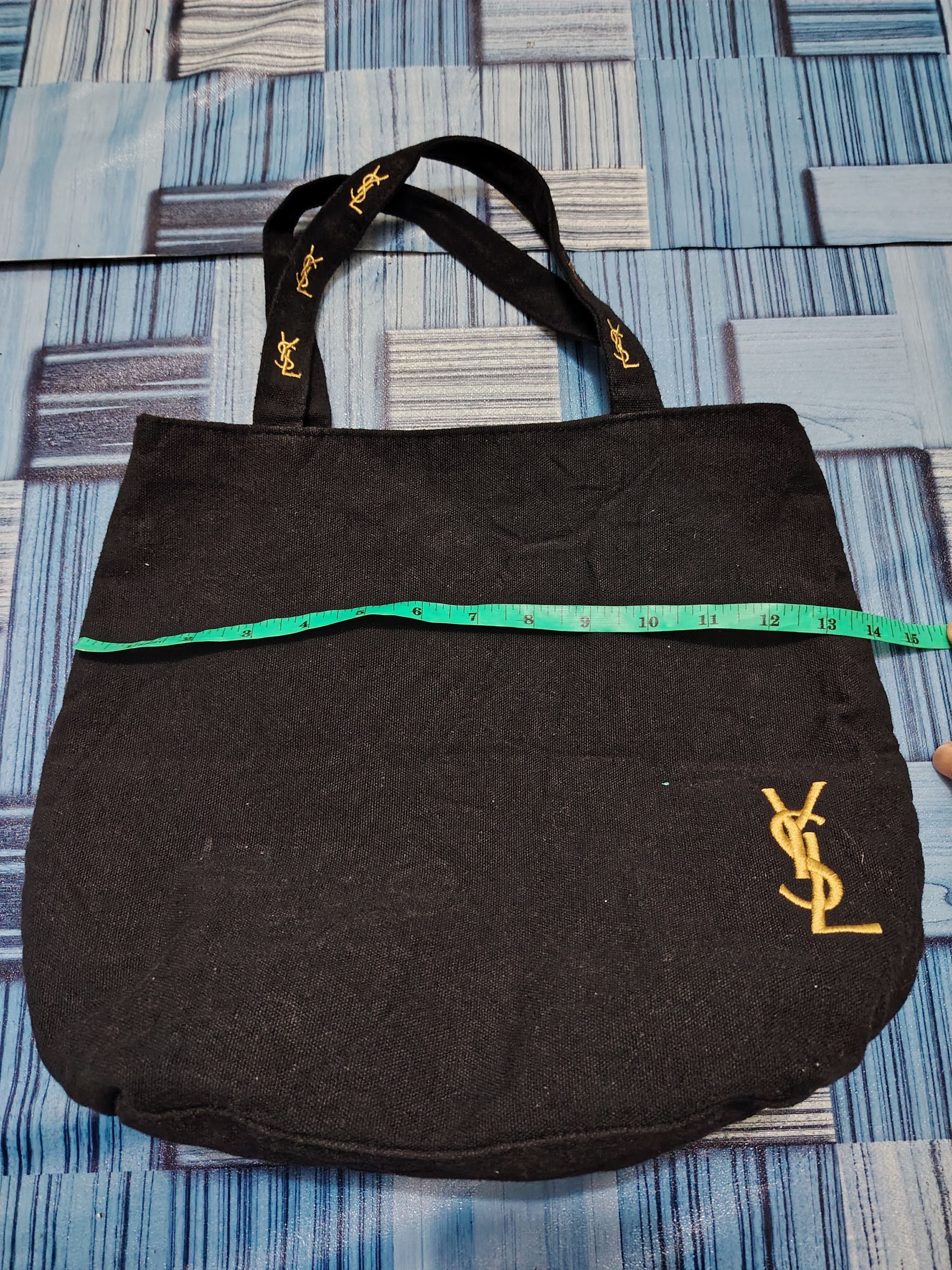 Saint Laurent Paris YSL Yves Saint Laurent Parfums Embroidered tote bag Size ONE SIZE - 10 Thumbnail