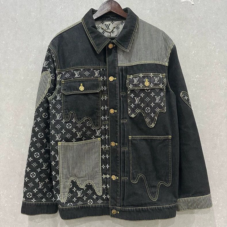 Louis Vuitton Louis Vuitton Nigo deconstructed patchwork denim jacket 250 Size US M / EU 48-50 / 2 - 1 Thumbnail