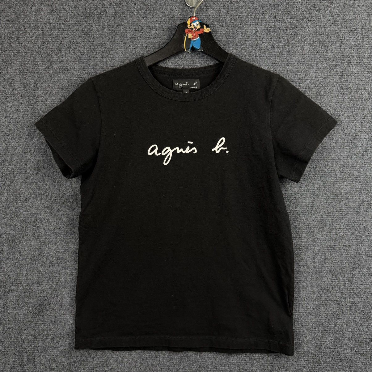 agnes b. classic logo T-shirt from the French designer brand agnès b Size XS / US 0-2 / IT 36-38 - 1 Thumbnail