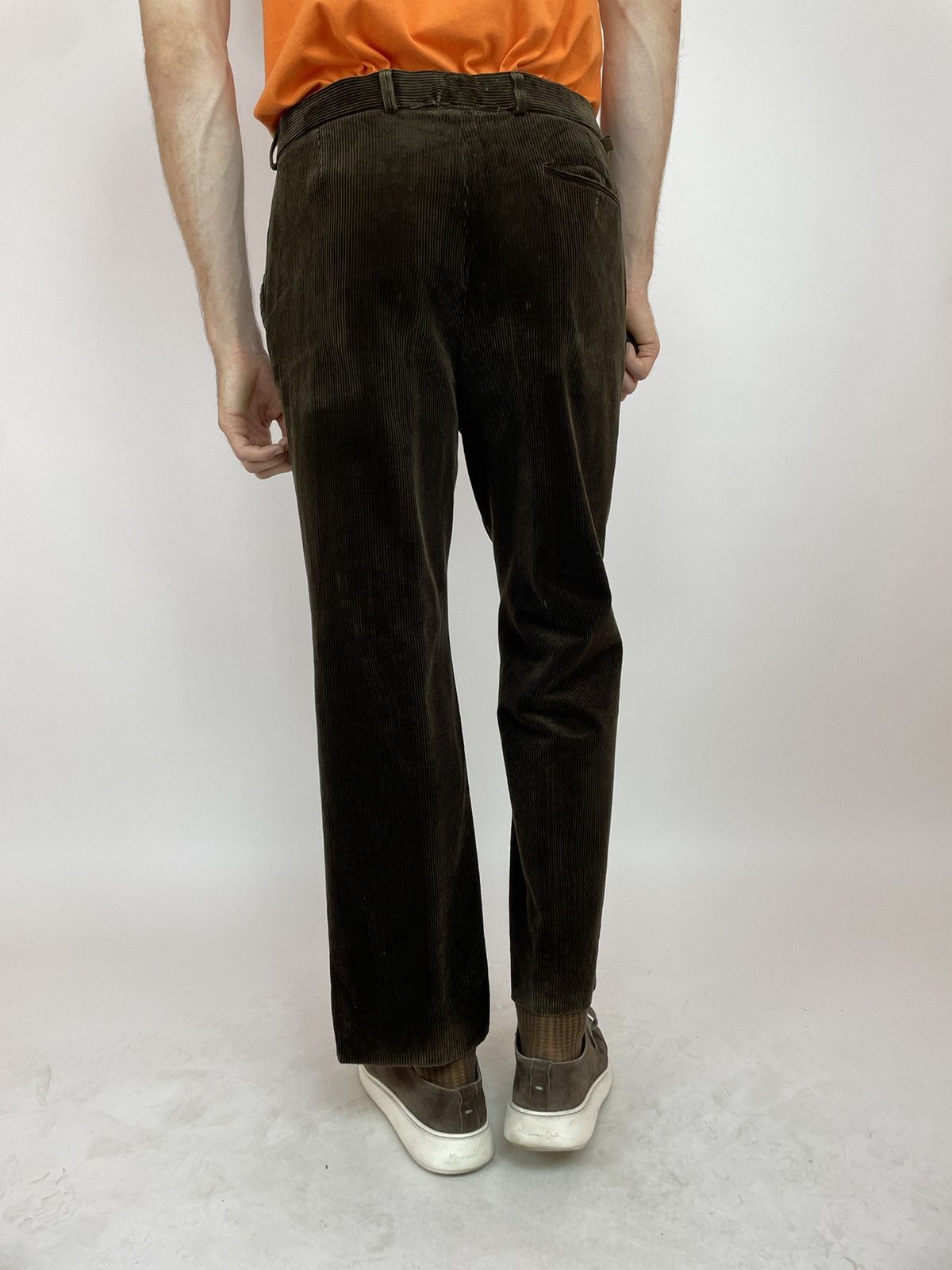 Lacoste LACOSTE VINTAGE VELVET Brown Pleated TROUSERS PANTS size F44 Size US 34 / EU 50 - 9 Thumbnail