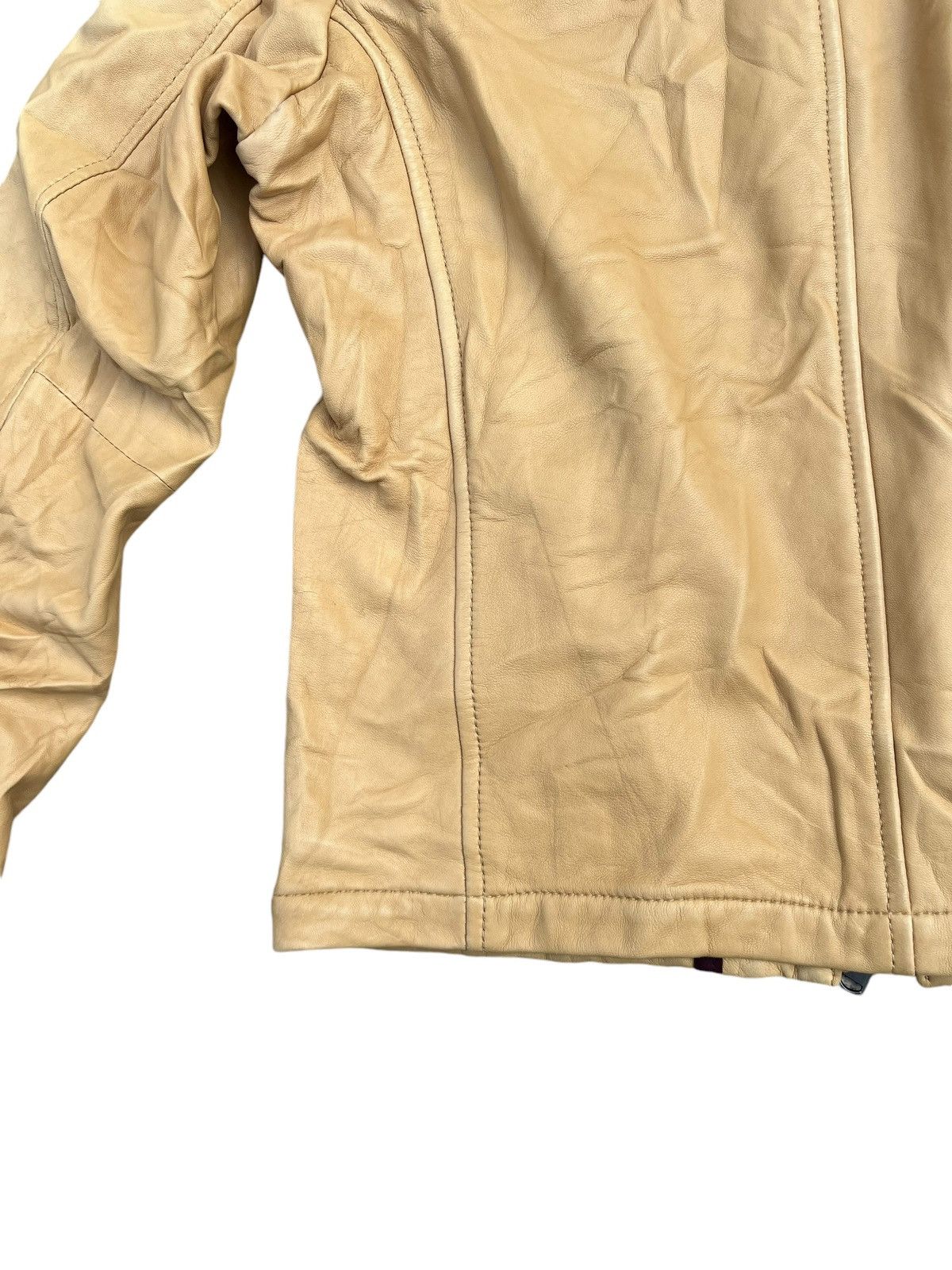 Nicole Club Monsieur Nicole Fade Patina Sheepskin Leather Racer Jacket Size US S / EU 44-46 / 1 - 19 Thumbnail