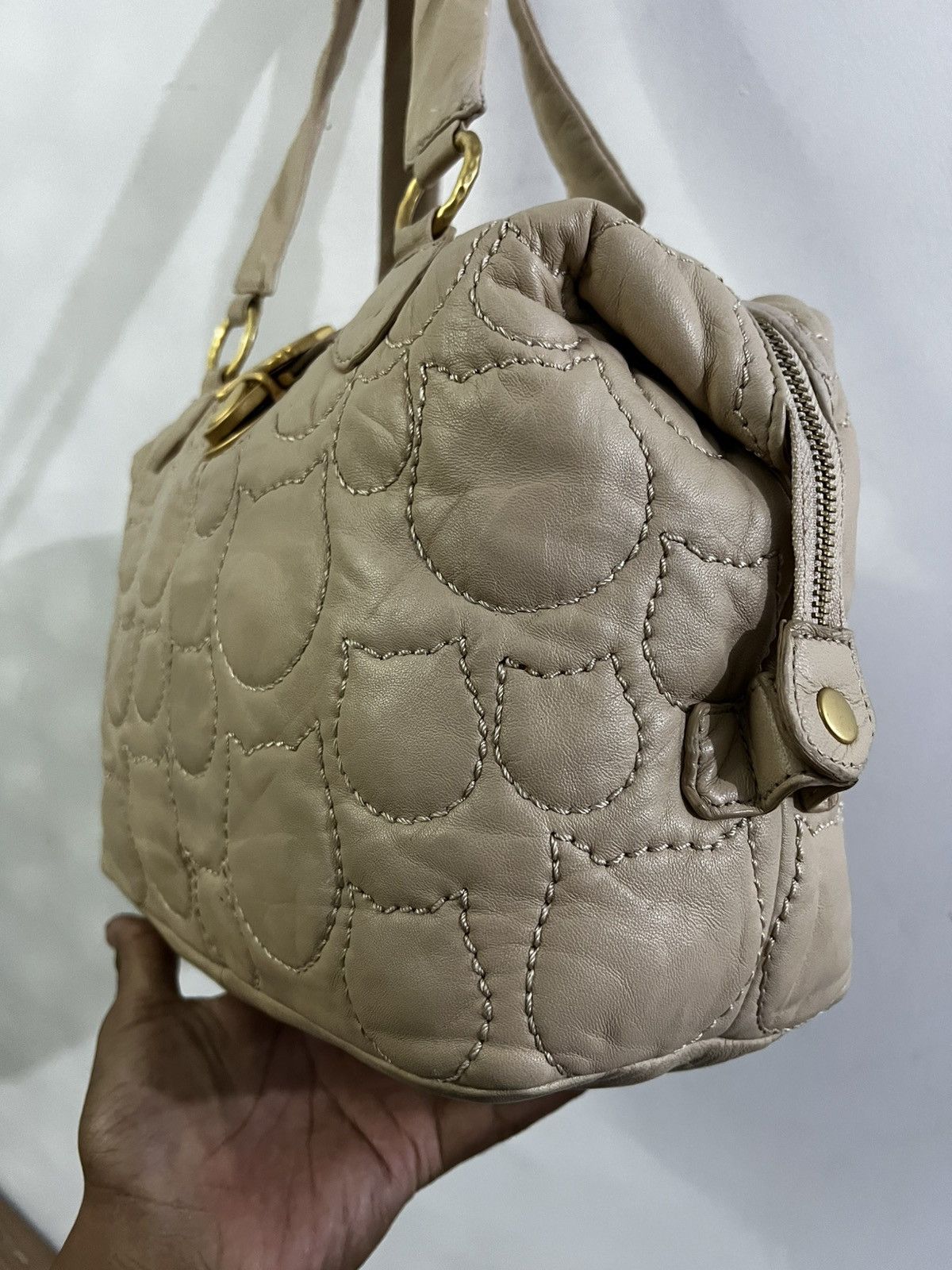 Issey Miyake × Tsumori Chisato TSUMORI CHISATO BY ISSEY MIYAKE CALFSKIN LEATHER QUILTED BAG Size ONE SIZE - 6 Thumbnail