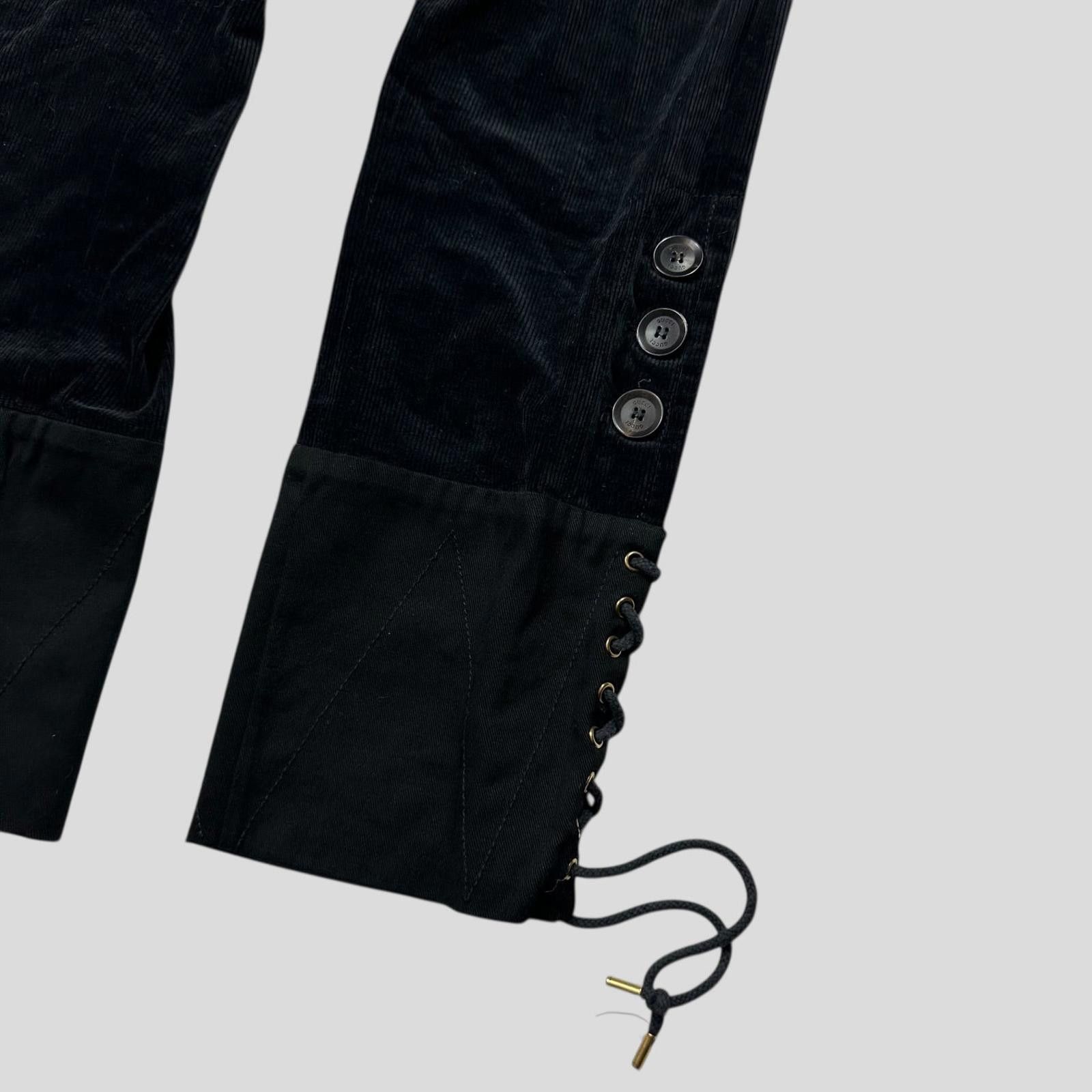 Gucci Gucci by Tom Ford 2004 Corduroy Laced Riding Trousers - UK10 Size 28" / US 6 / IT 42 - 2 Thumbnail